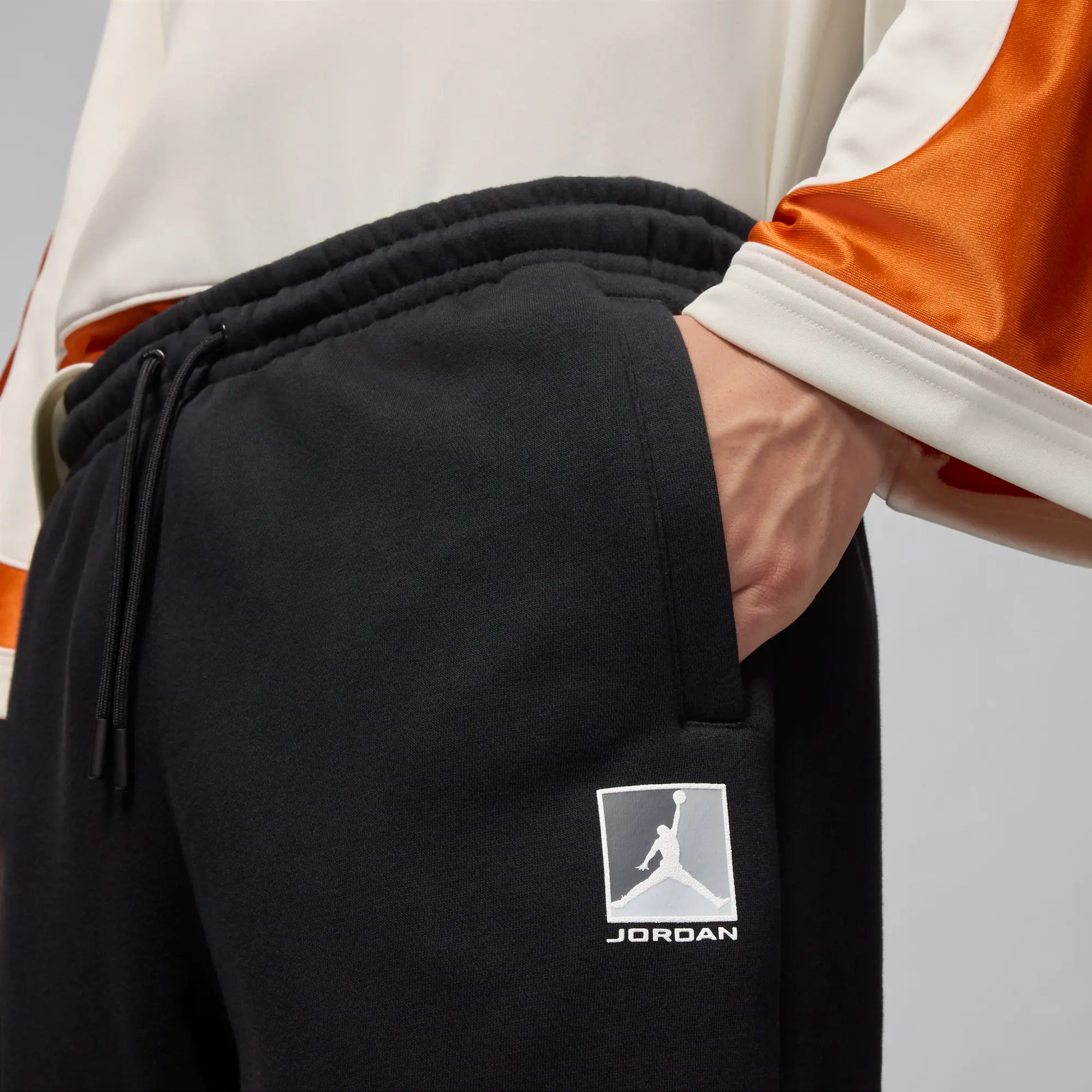 Nike Jordan Brooklyn Fleece Men's Trousers - Black - Cotton/Polyester