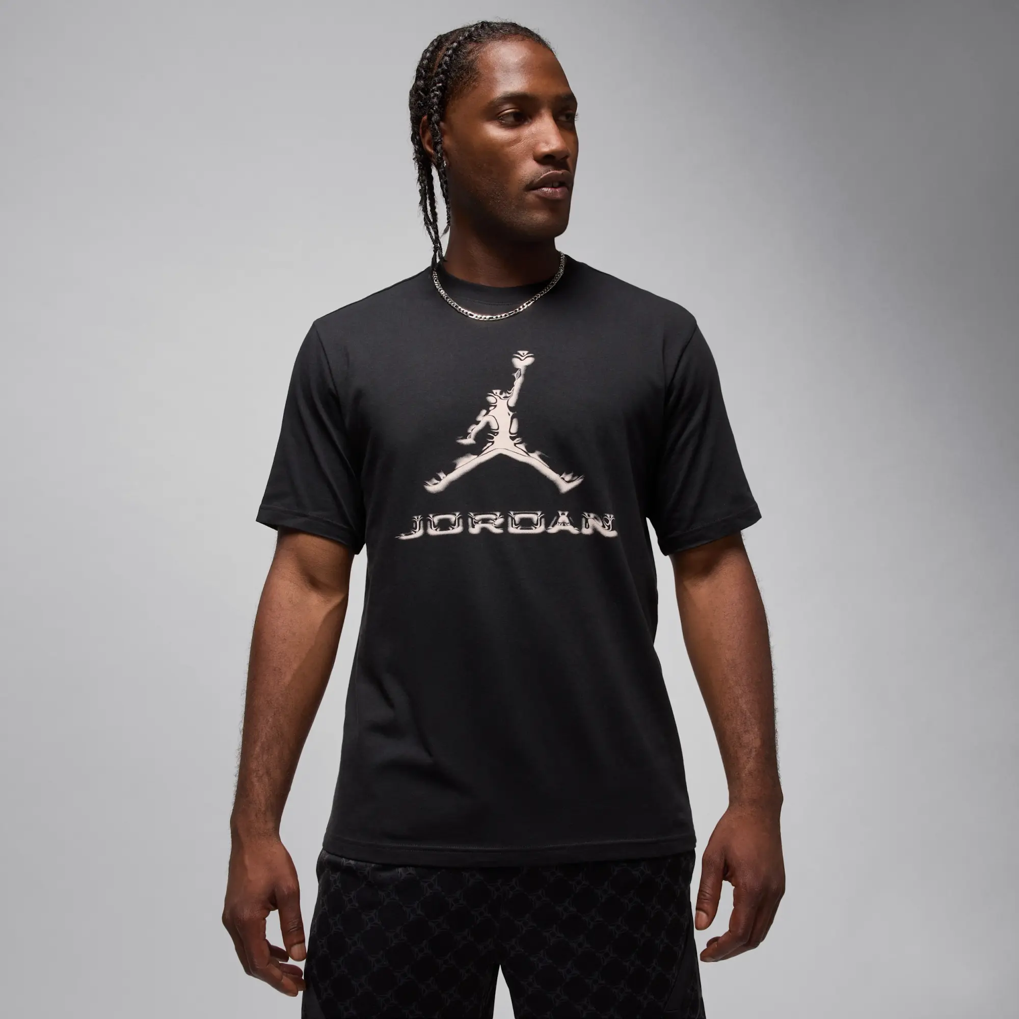 Nike Jordan Sport Men's Dri-FIT T-Shirt - Black - Cotton
