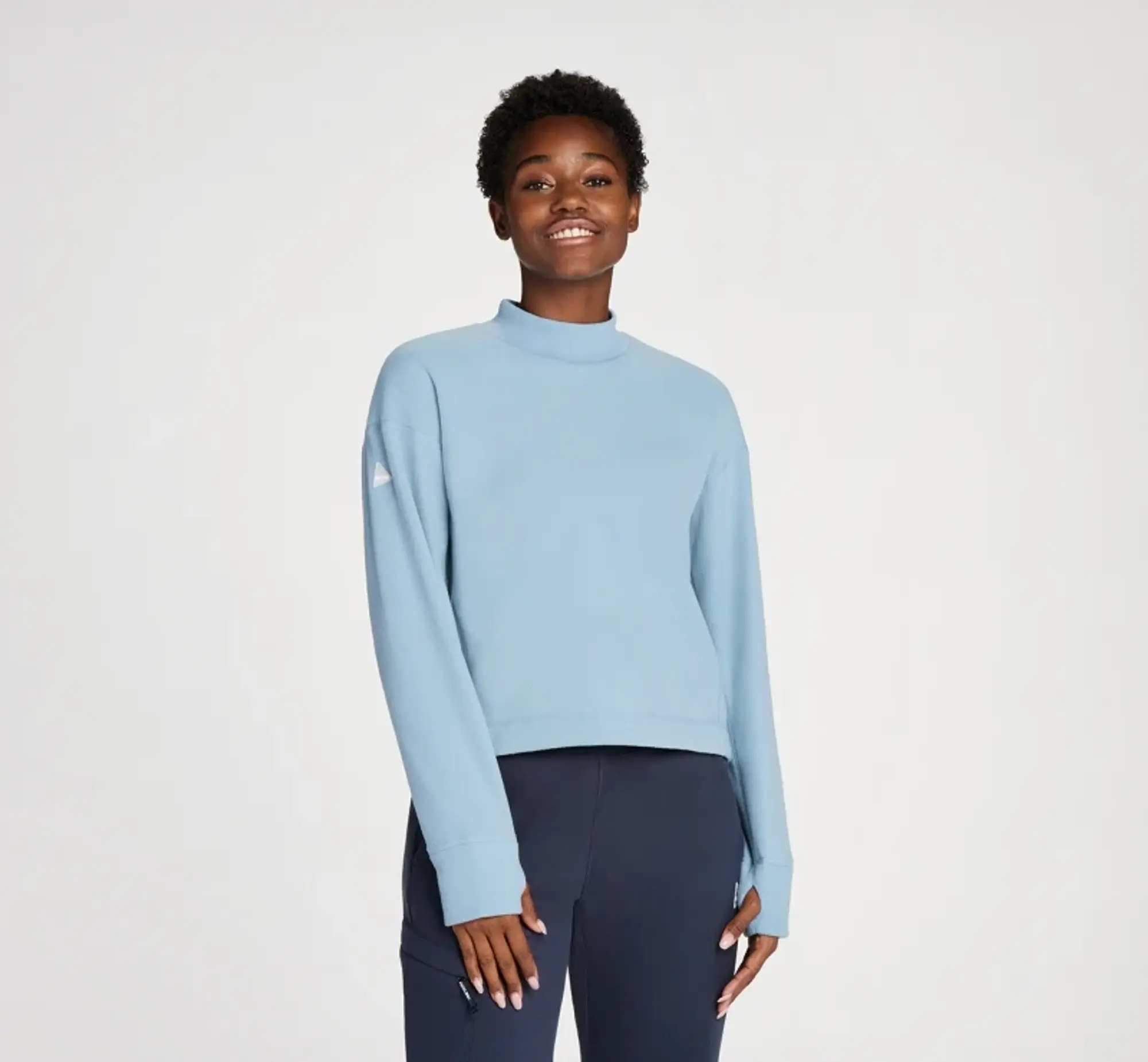 Hoka Women's Fleece Crew Jacket In Mountain Spring