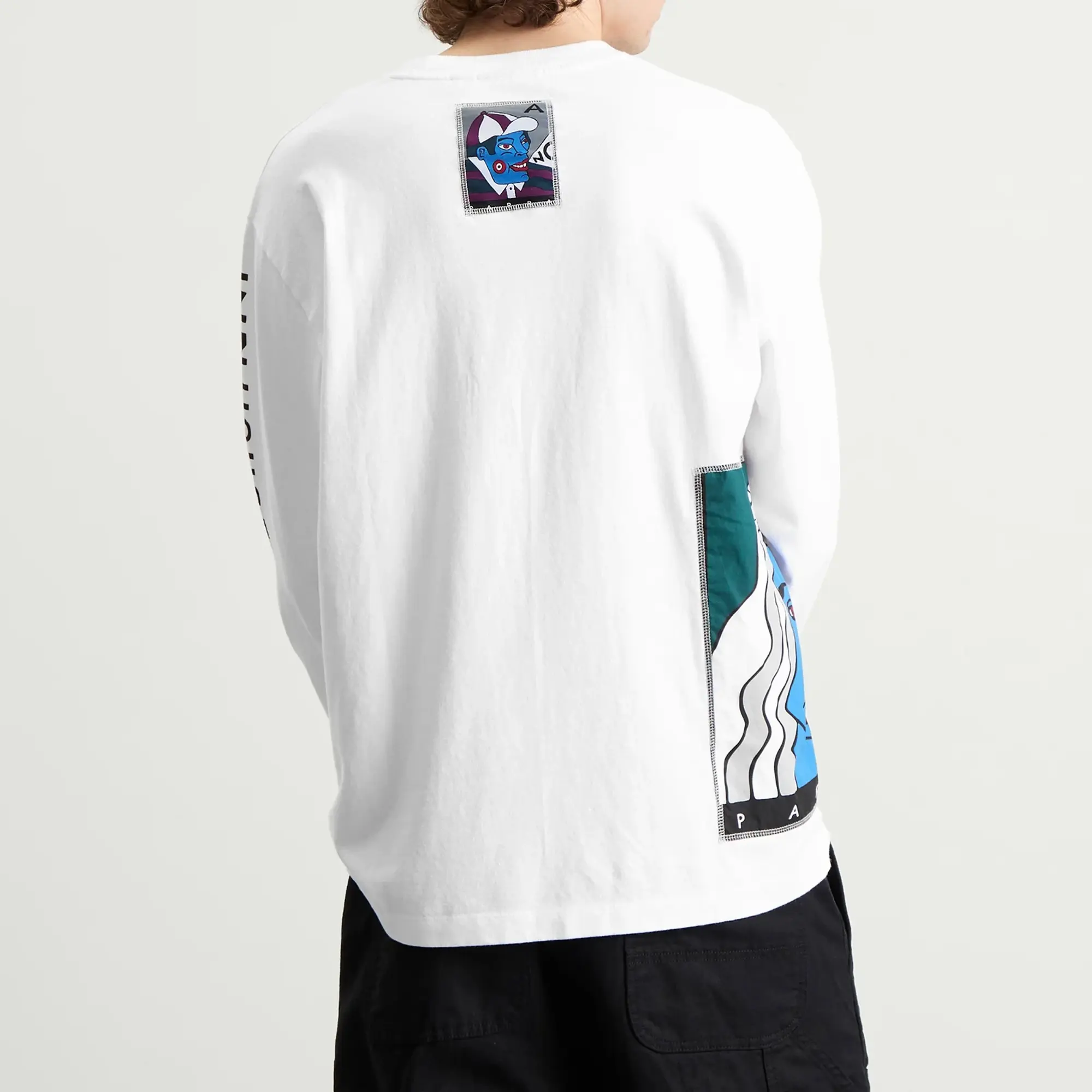 By Parra Men's Your Face Long Sleeve T-Shirt White