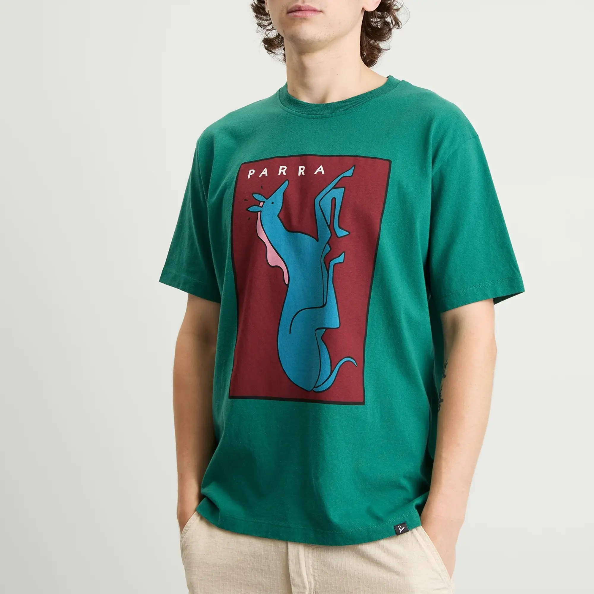 By Parra Men's Vertical Horse T-Shirt Green