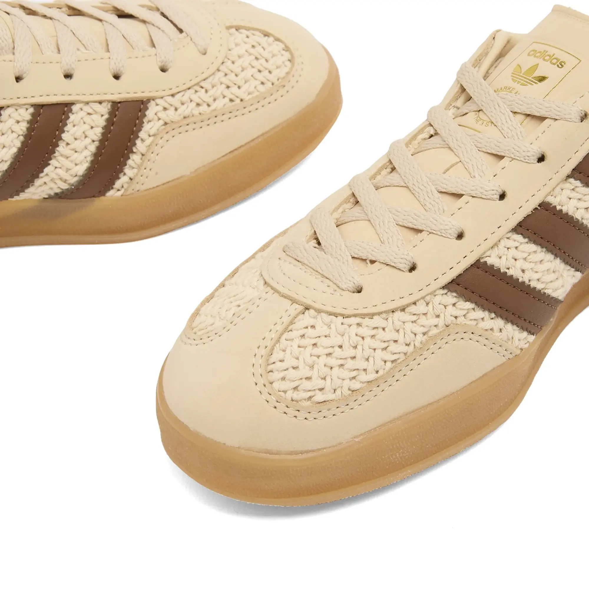 Adidas Women's Gazelle Indoor Sneaker Sand Strata/Preloved Brown/Gum