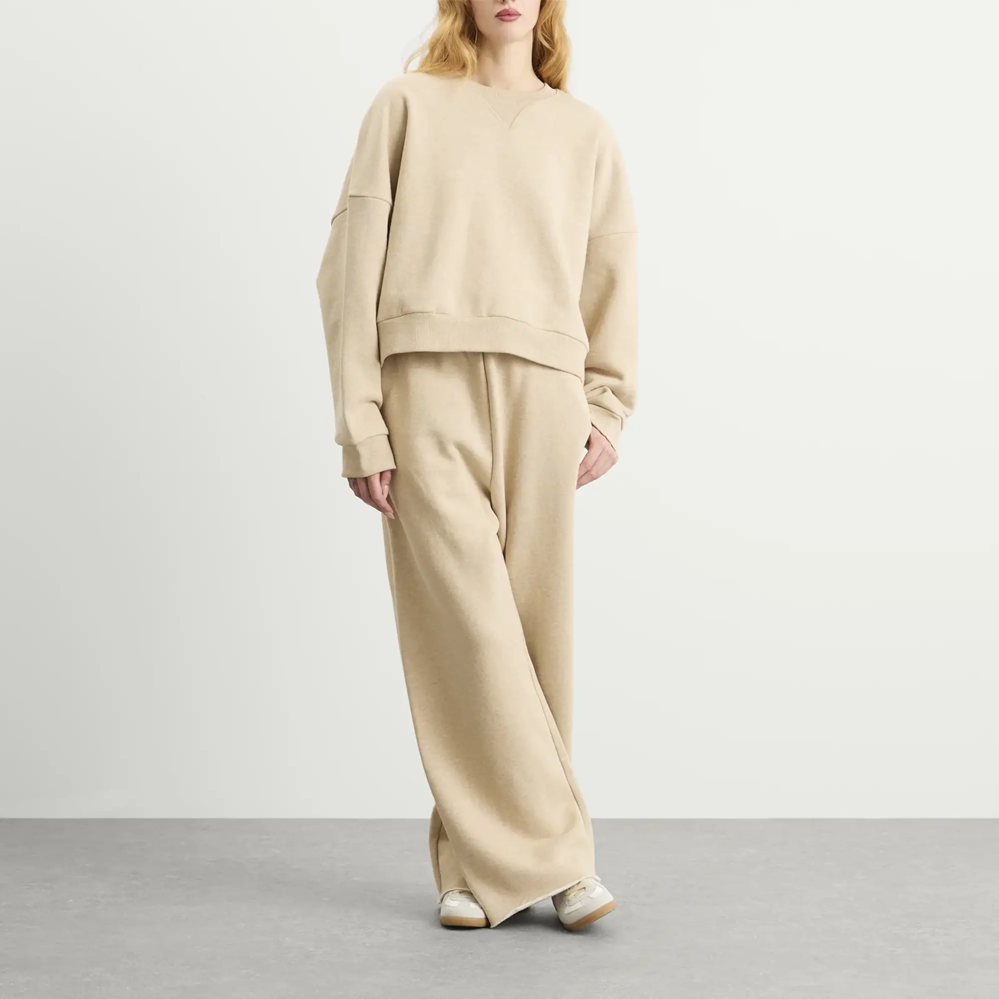 Entire Studios Women's Box Crewneck Sweater Taupe