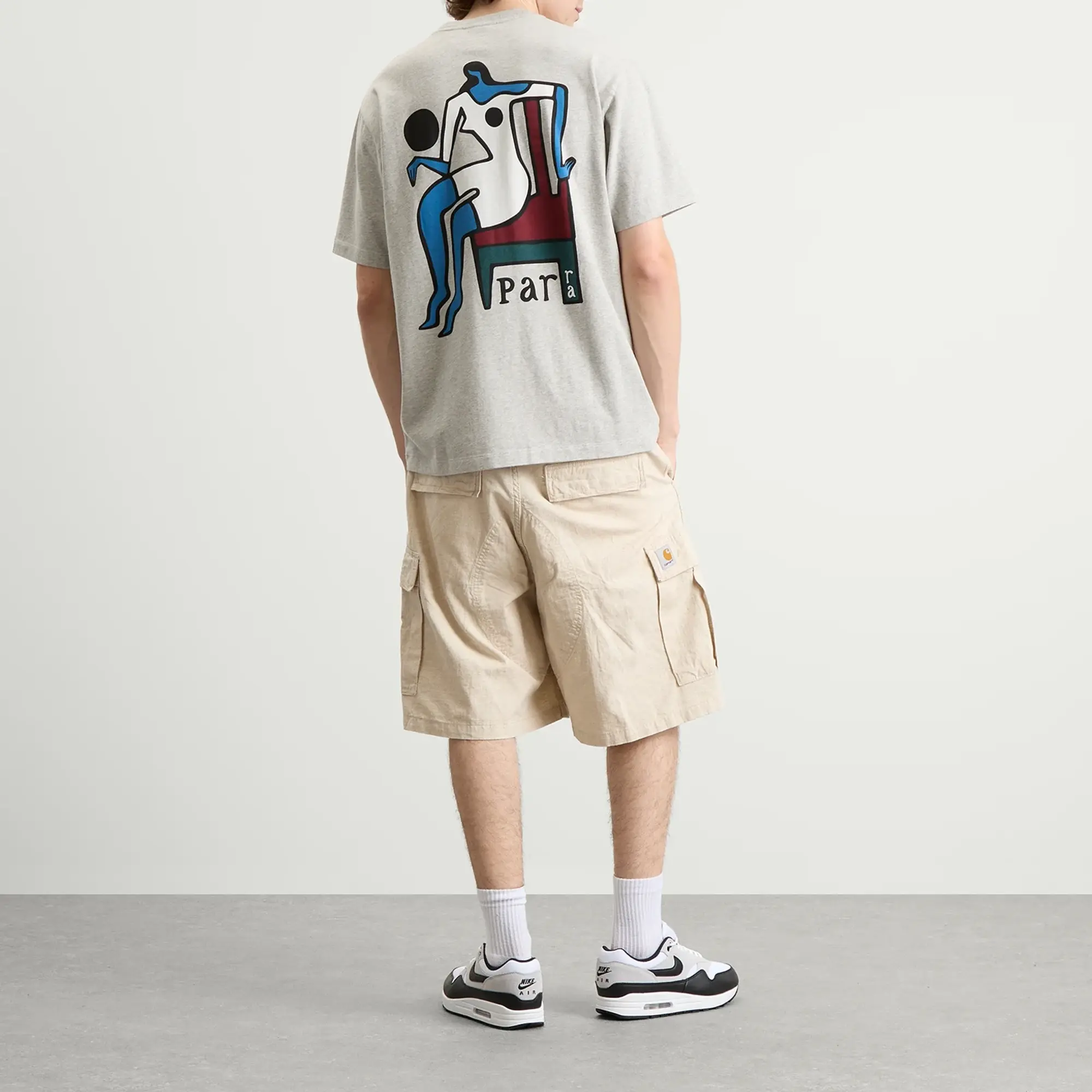 By Parra Men's Chair Baller T-Shirt Heather Grey