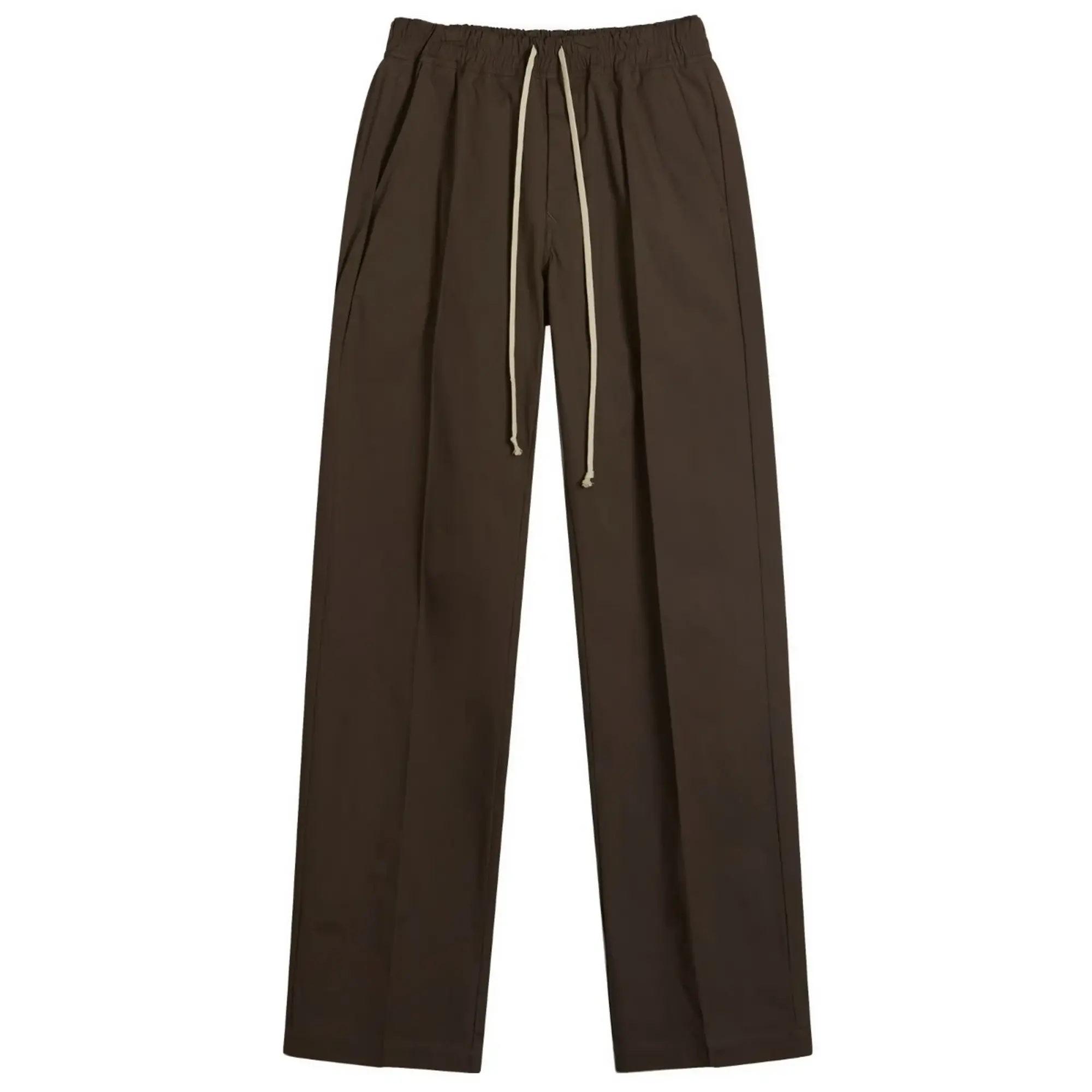 Rick Owens Men's Heavy Cotton Poplin Dietrich Drawstring Trousers Black