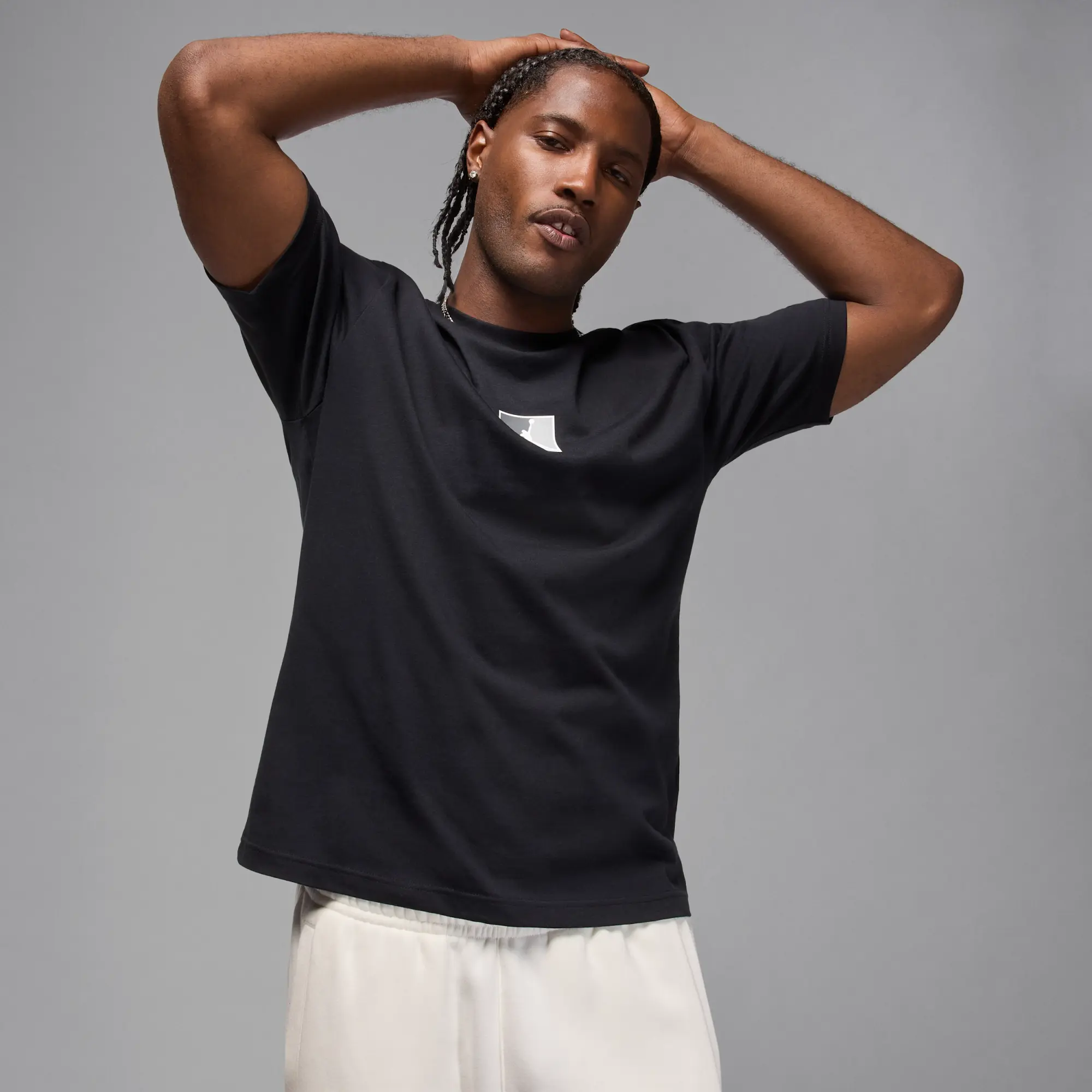 Nike Jordan Brooklyn Men's T-Shirt - Black - Cotton
