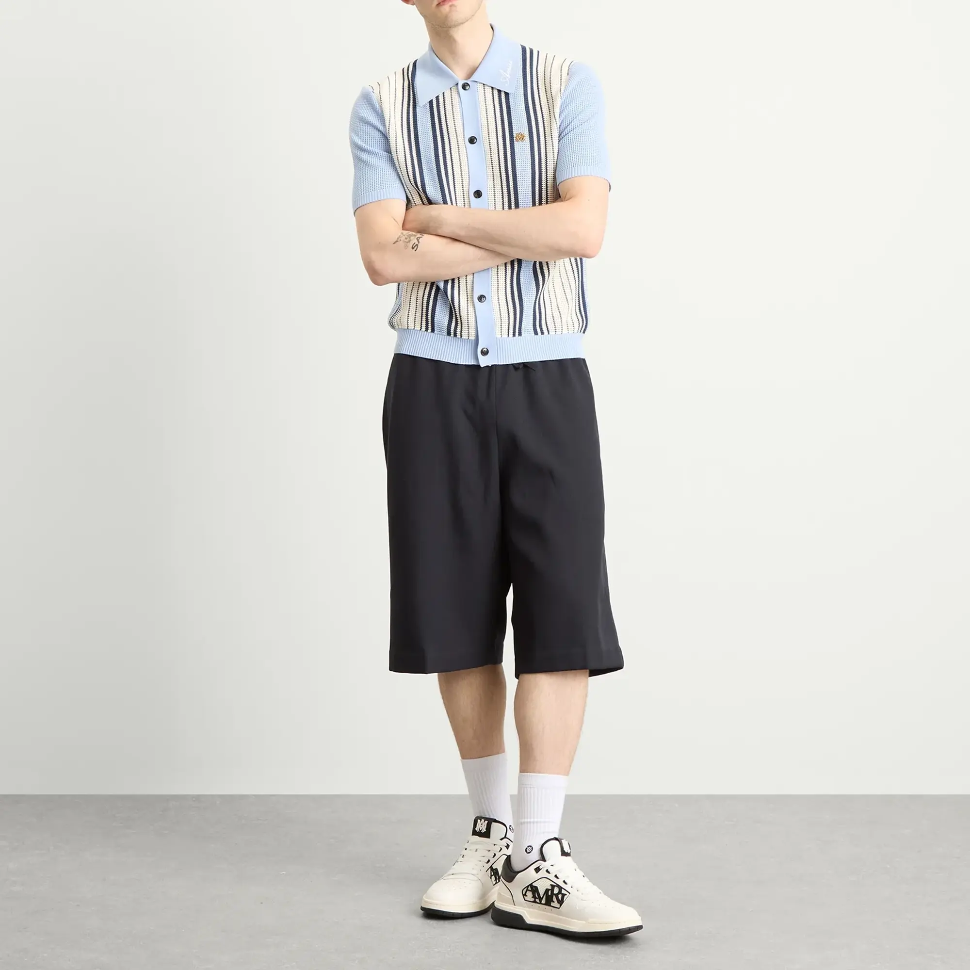 AMIRI Men's AMIRI Men's Script Stripe Shirt Ashley Blue