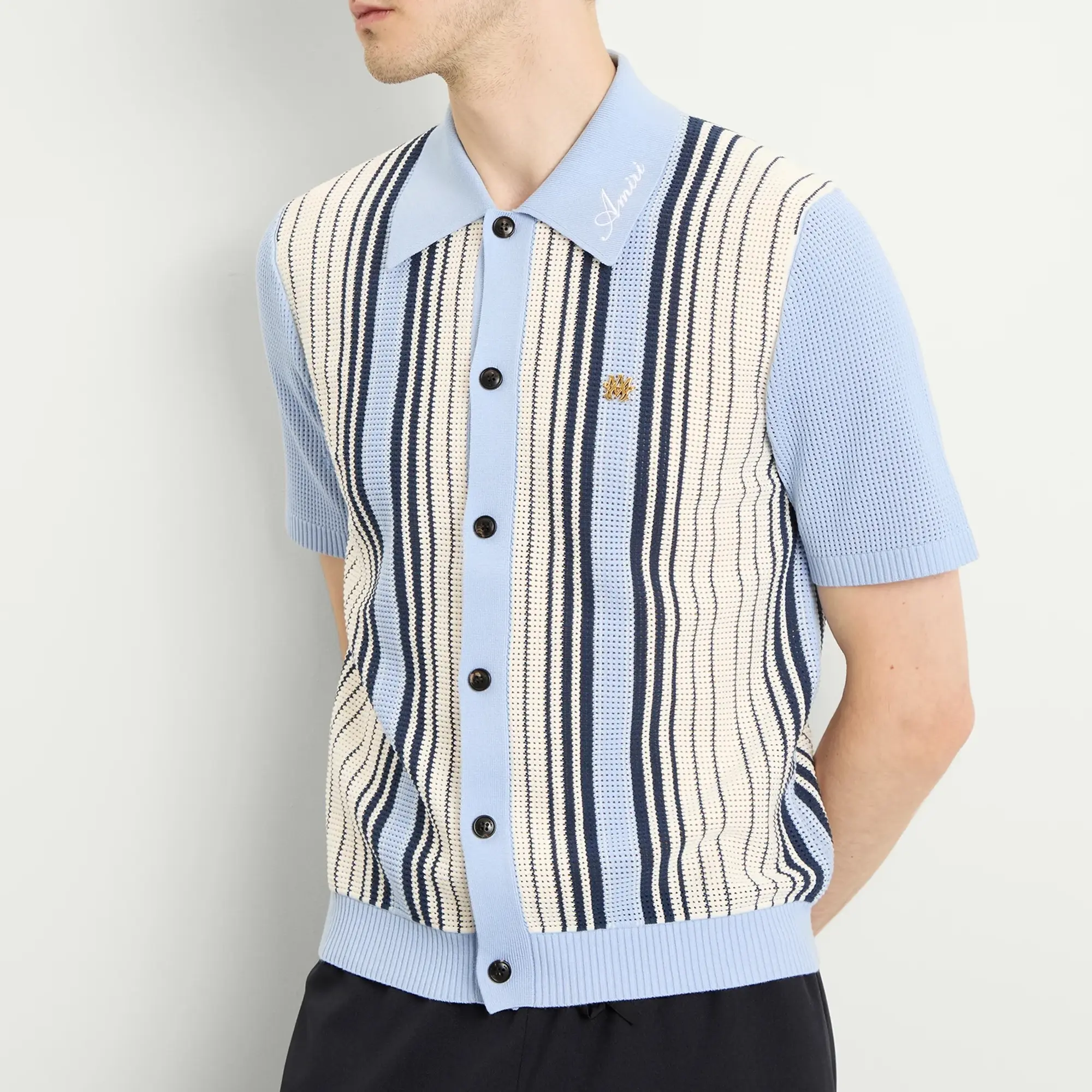 AMIRI Men's AMIRI Men's Script Stripe Shirt Ashley Blue