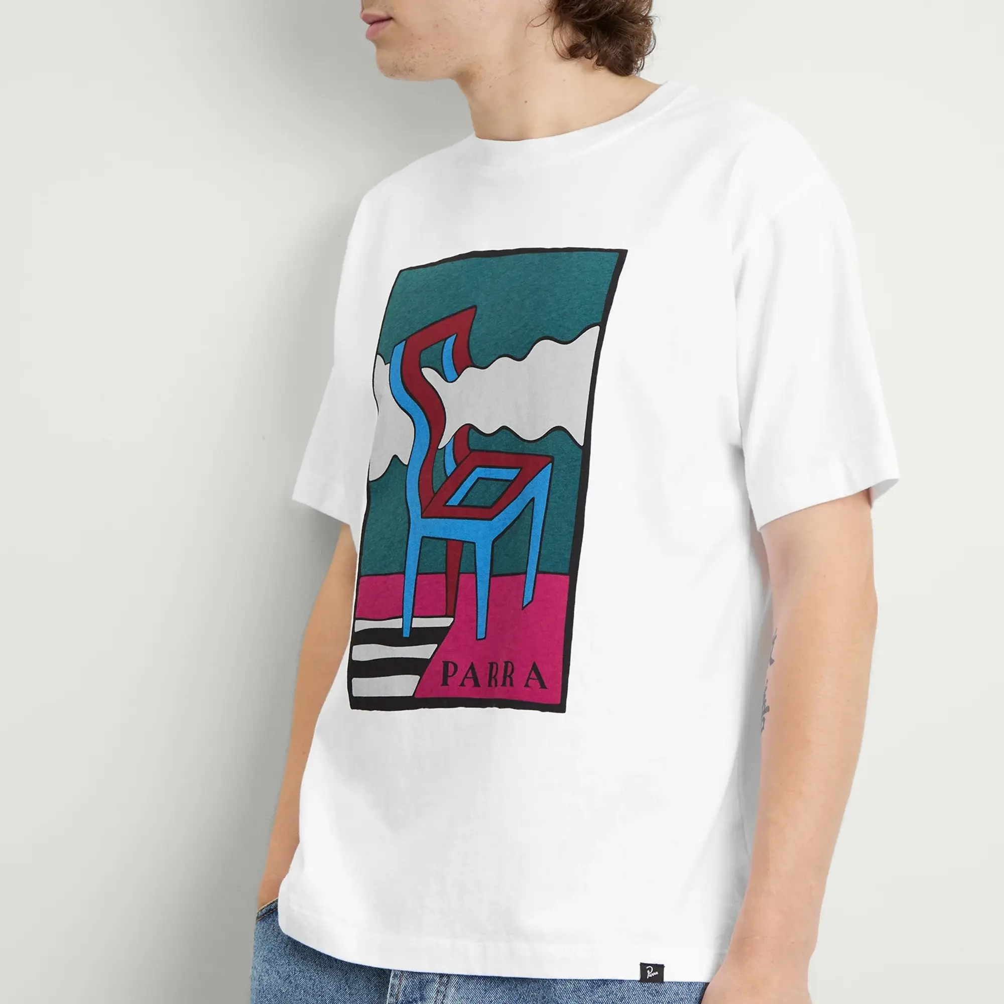 By Parra Men's Smoke Chair T-Shirt White
