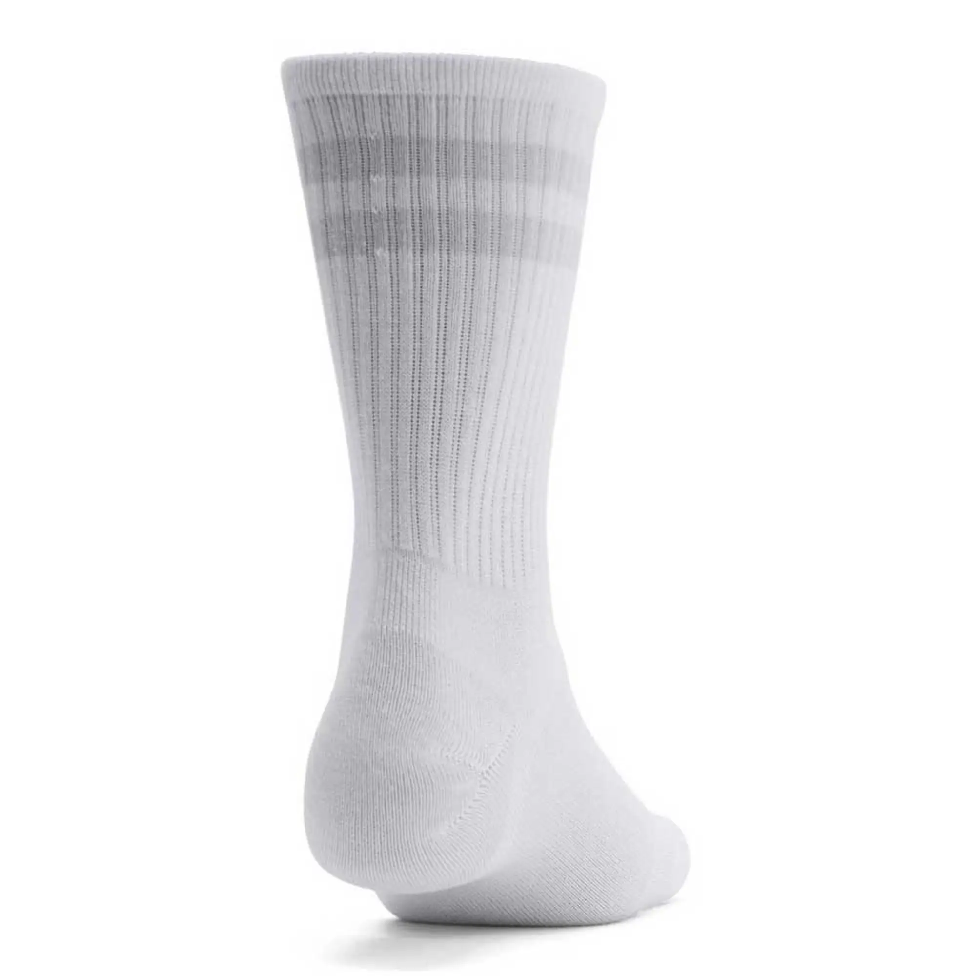 Under Armour  Essential Unisex 6-Pack Crew Socks White / White / Halo Gray L