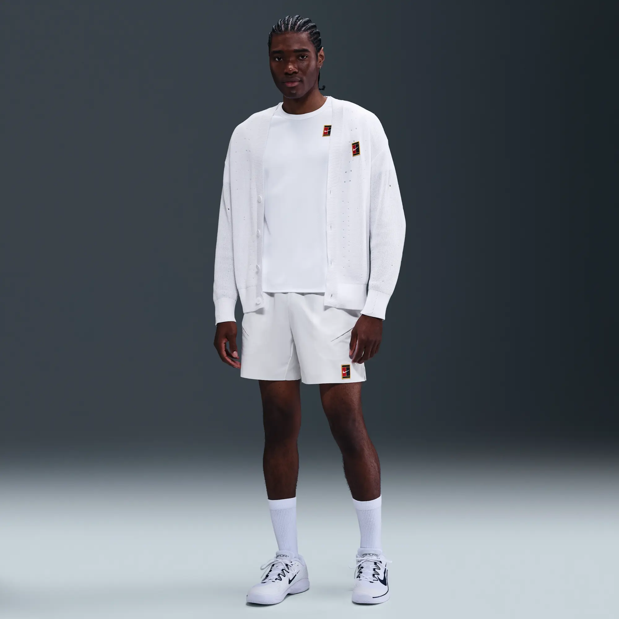 NikeCourt Slam Men's Dri-FIT ADV Tennis Top - White - Sustainable Materials