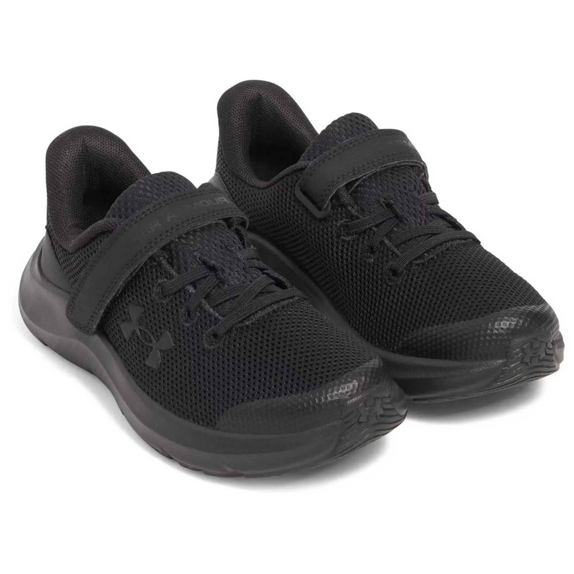 Under Armour  Pursuit 4 AC Boys' Pre-School Running Shoes Black / Black / Black 11