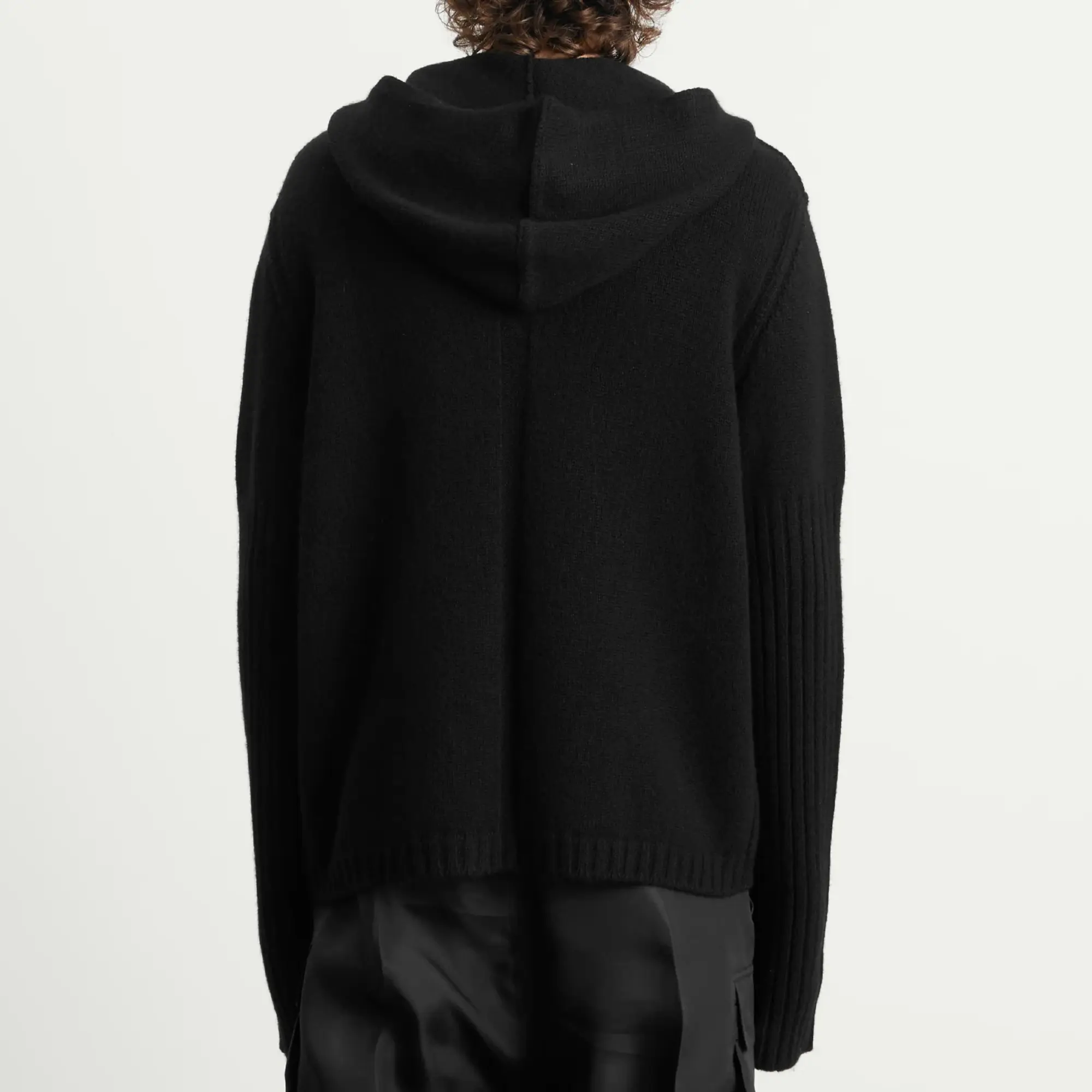 Rick Owens Men's Knit Zip Through Black