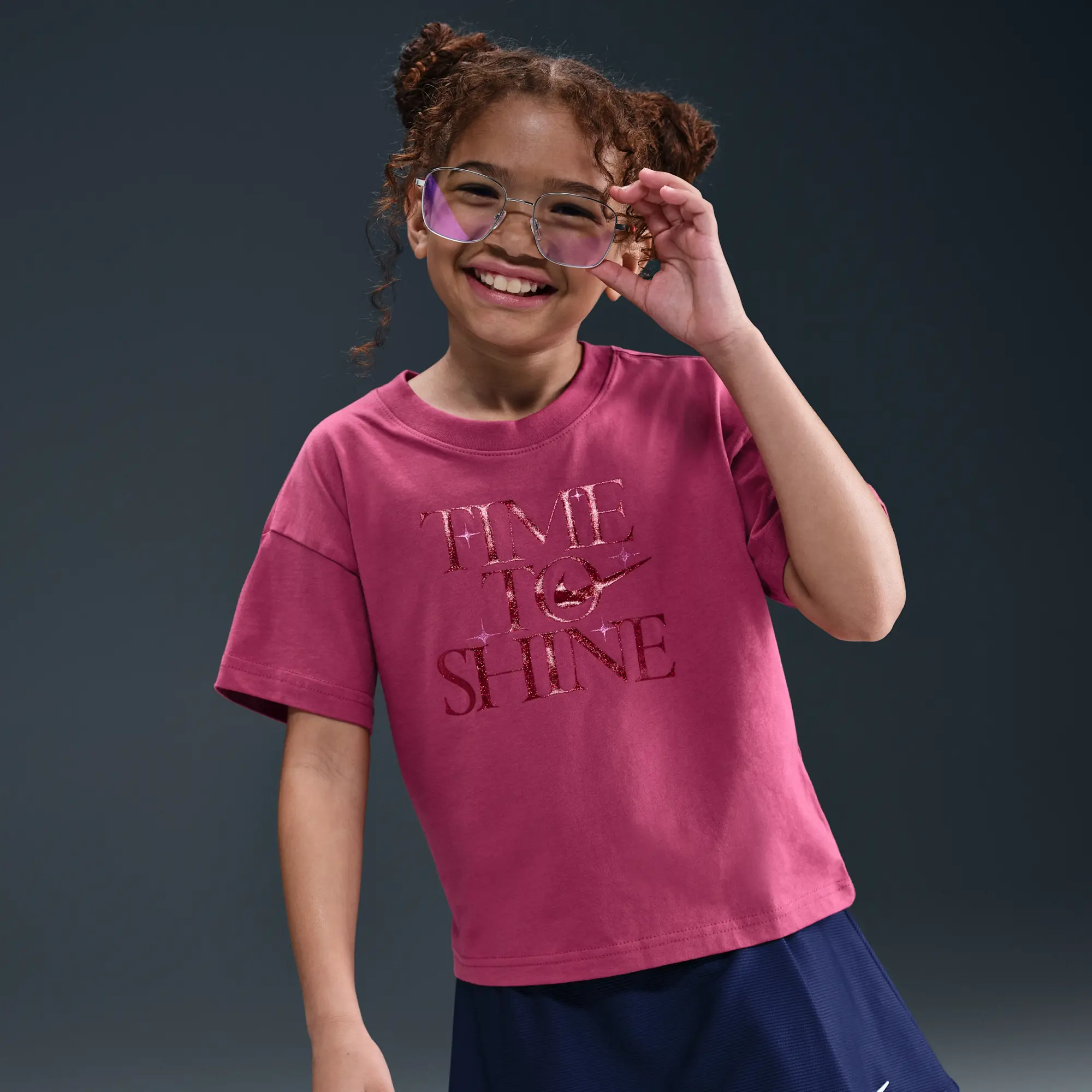 Nike Sportswear Older Kids' (Girls') T-Shirt - Sweet Beet
