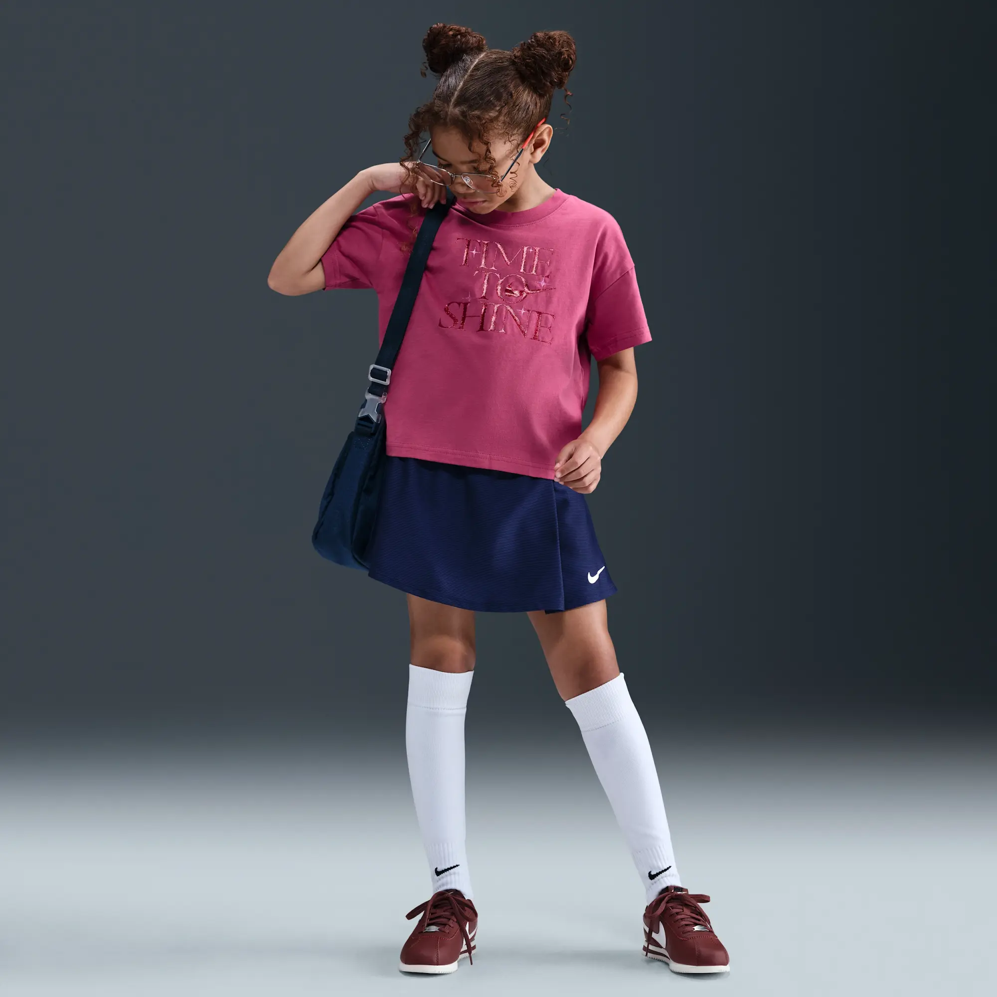 Nike Sportswear Older Kids' (Girls') T-Shirt - Sweet Beet