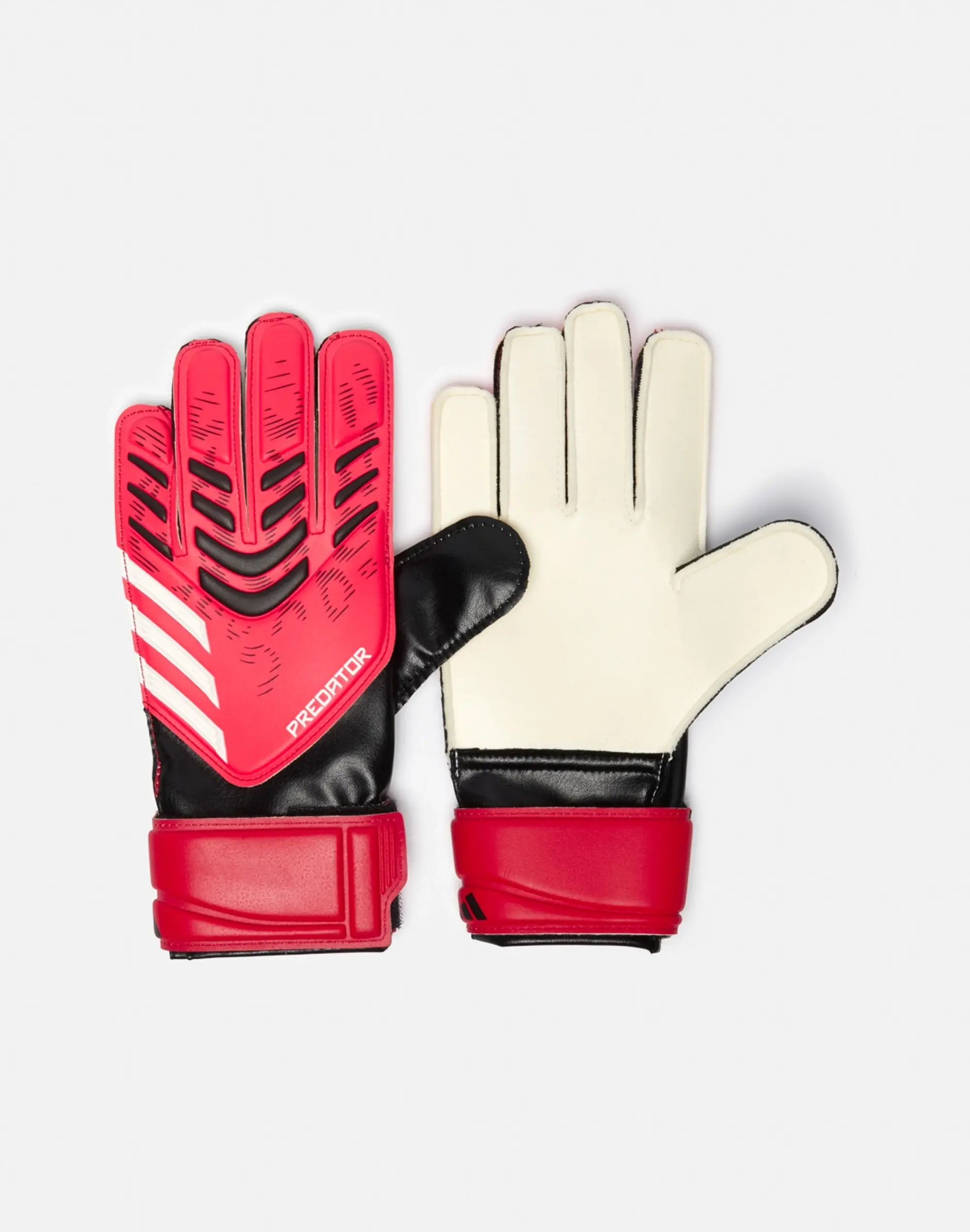 Kids' adidas Predator Training Goalkeeper Gloves in Black/White 