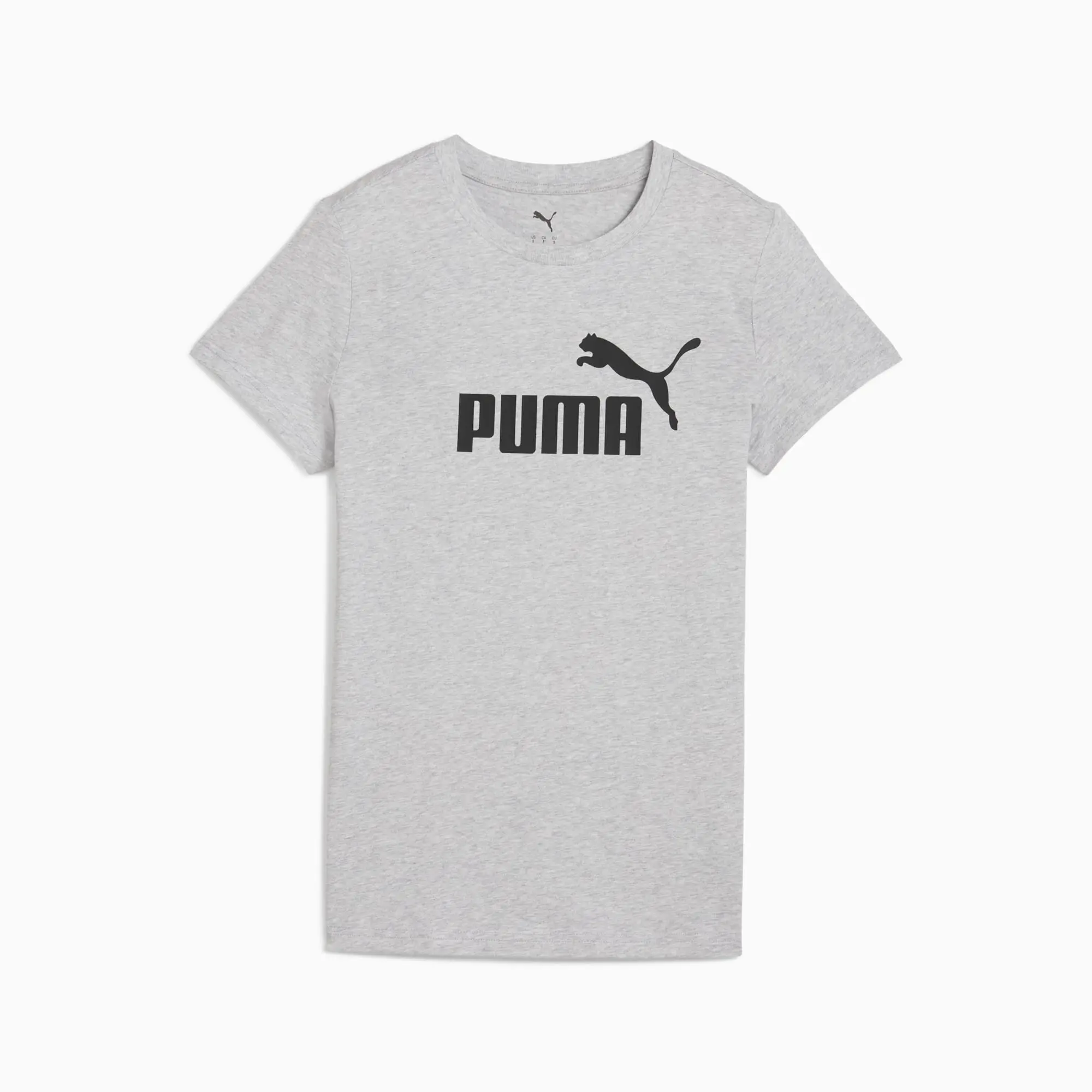 PUMA Ess No. 1 Logo T-Shirt Women, Light Grey Heather, size 3XL