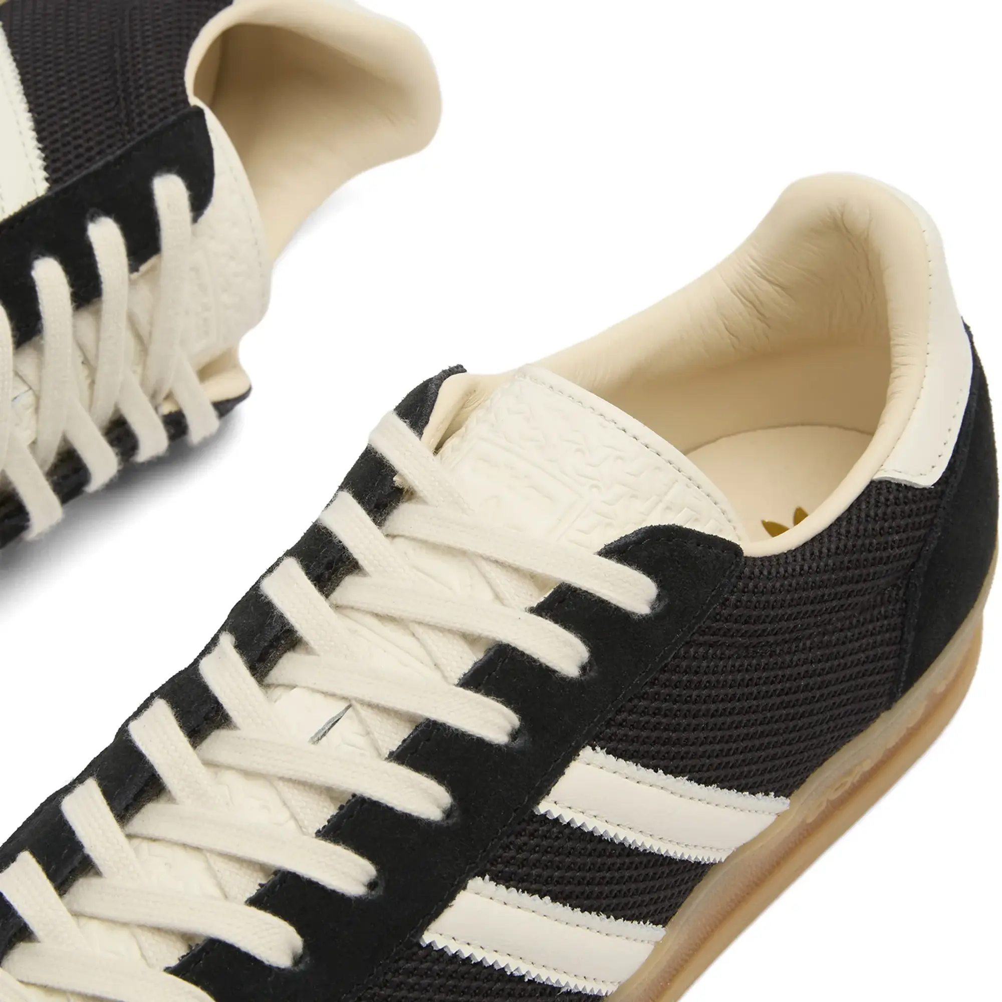 Adidas Men's Gazelle Indoor Pro Sneaker Core Black/Off White/Warm Sandstone