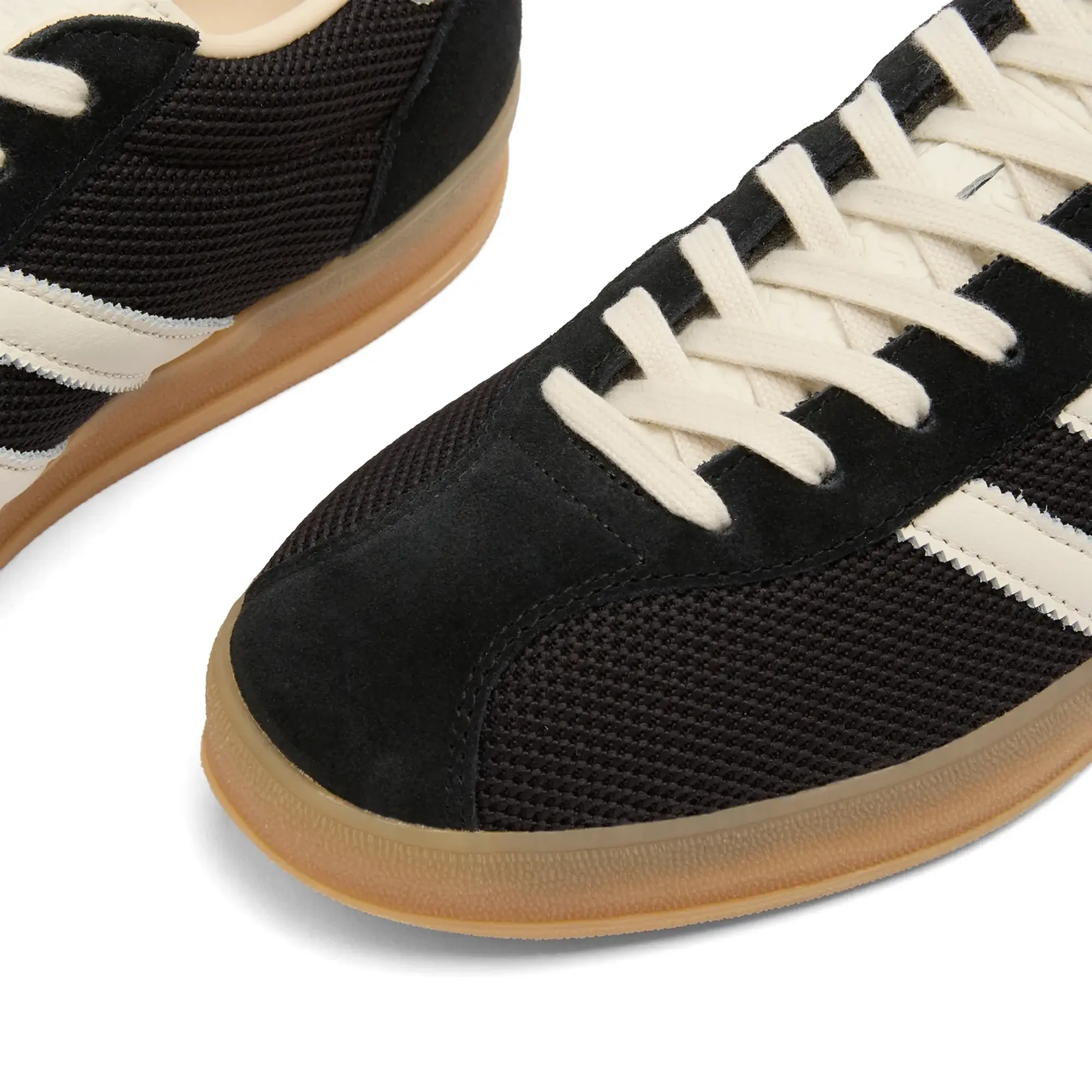 Adidas Men's Gazelle Indoor Pro Sneaker Core Black/Off White/Warm Sandstone