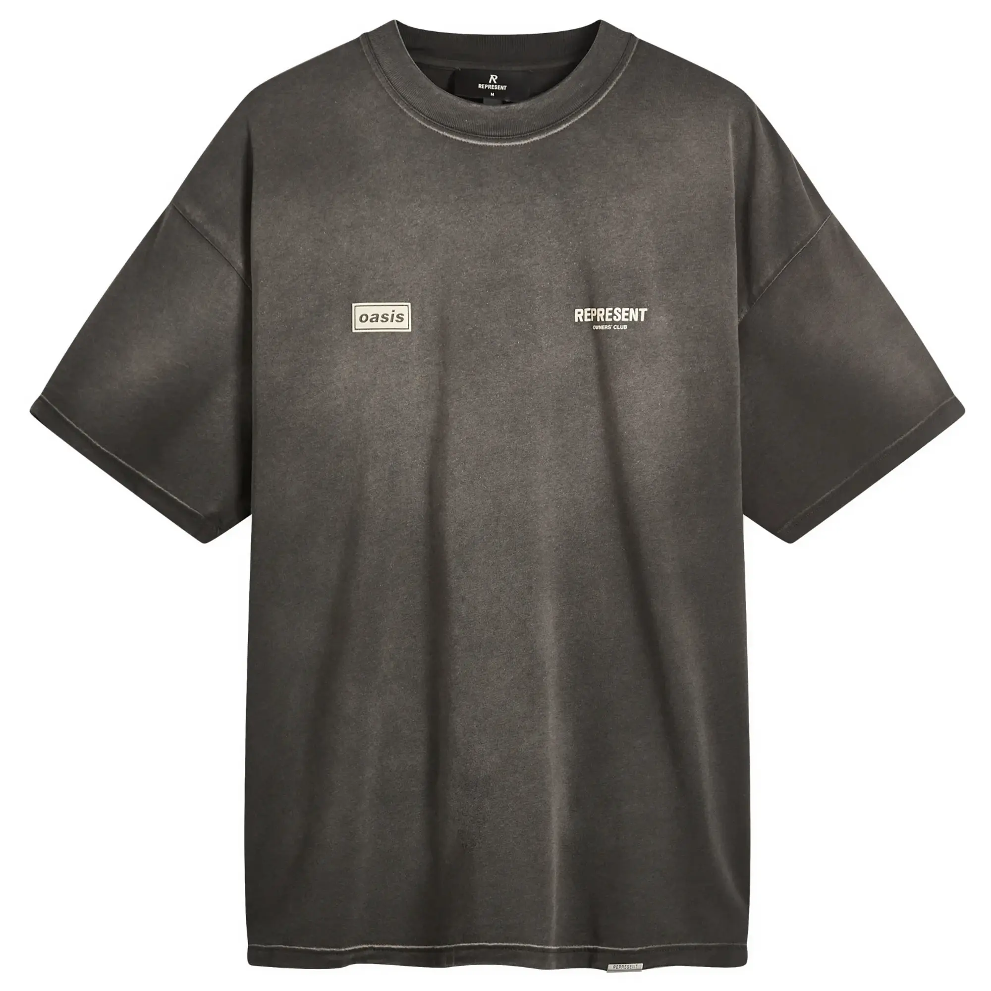 Represent Men's Oasis Owners Club T-Shirt Stained Black