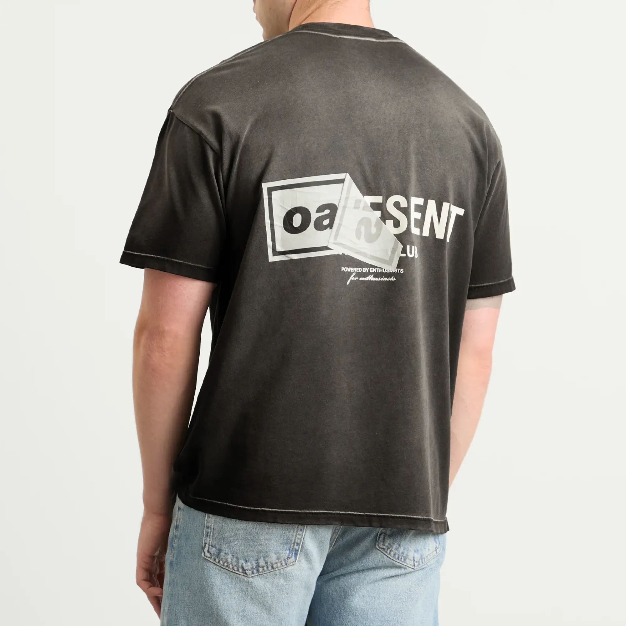 Represent Men's Oasis Owners Club T-Shirt Stained Black