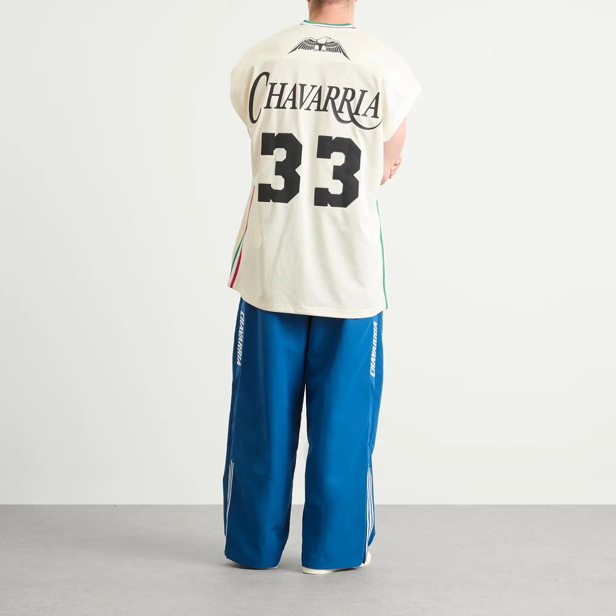 Adidas Men's x Willy Chavarria Jabbar Bball Jersey Off White/Black