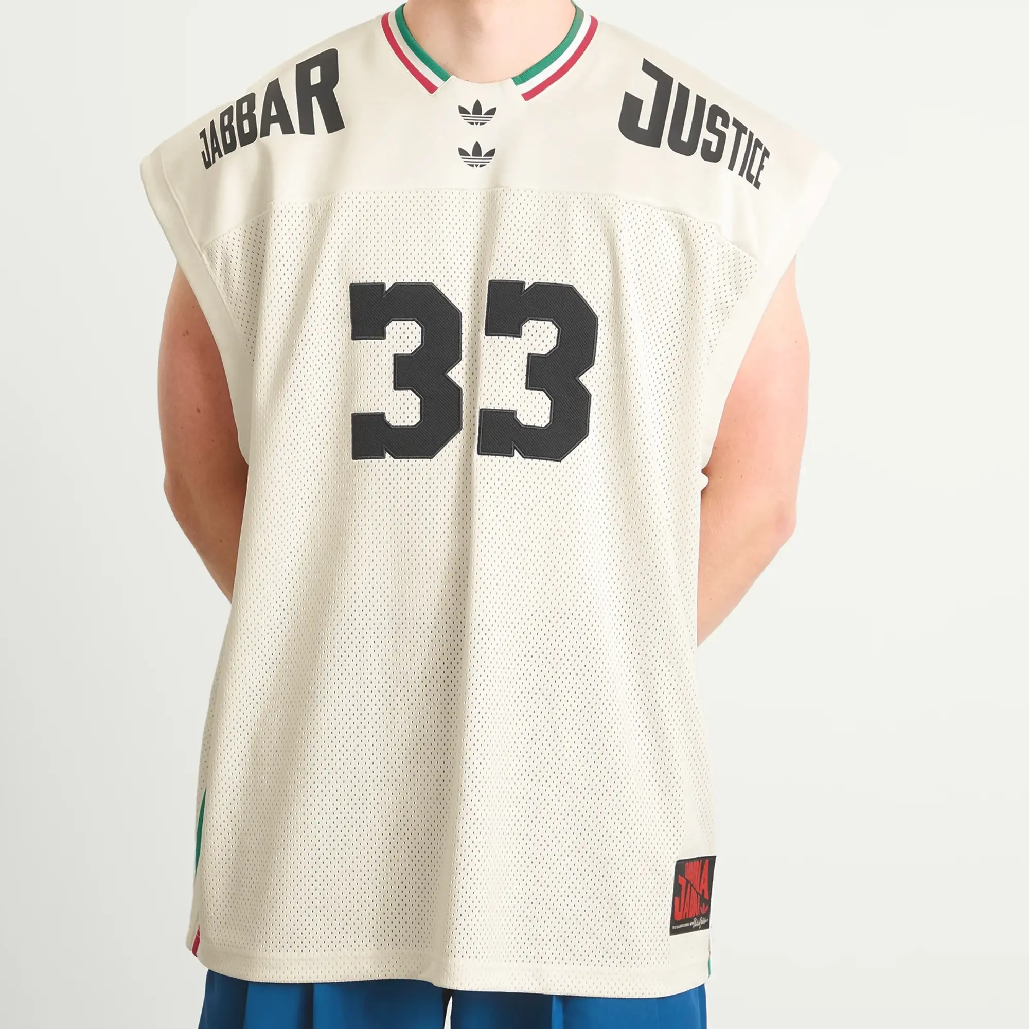 Adidas Men's x Willy Chavarria Jabbar Bball Jersey Off White/Black