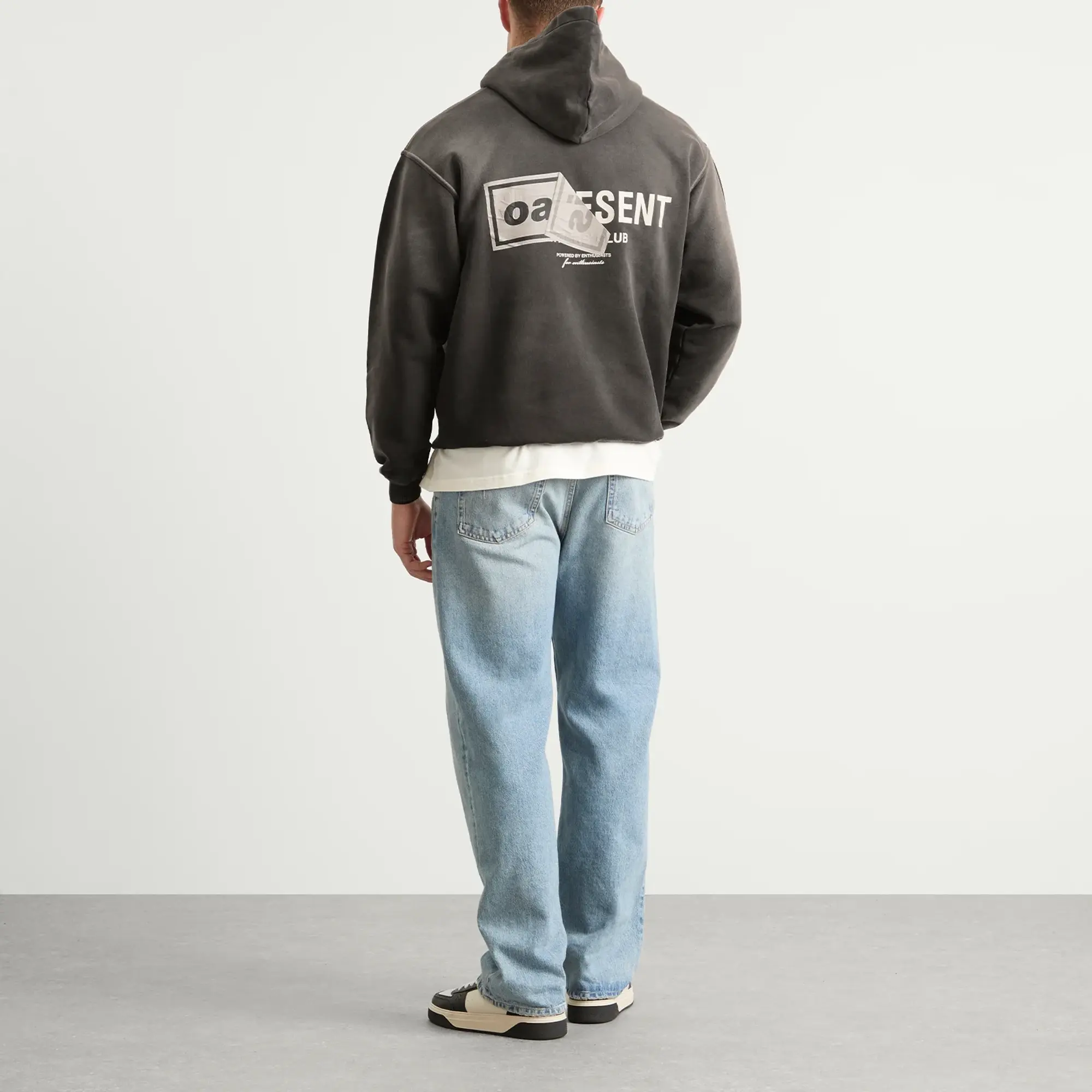 Represent Men's Oasis Owners Club Hoodie Stained Black