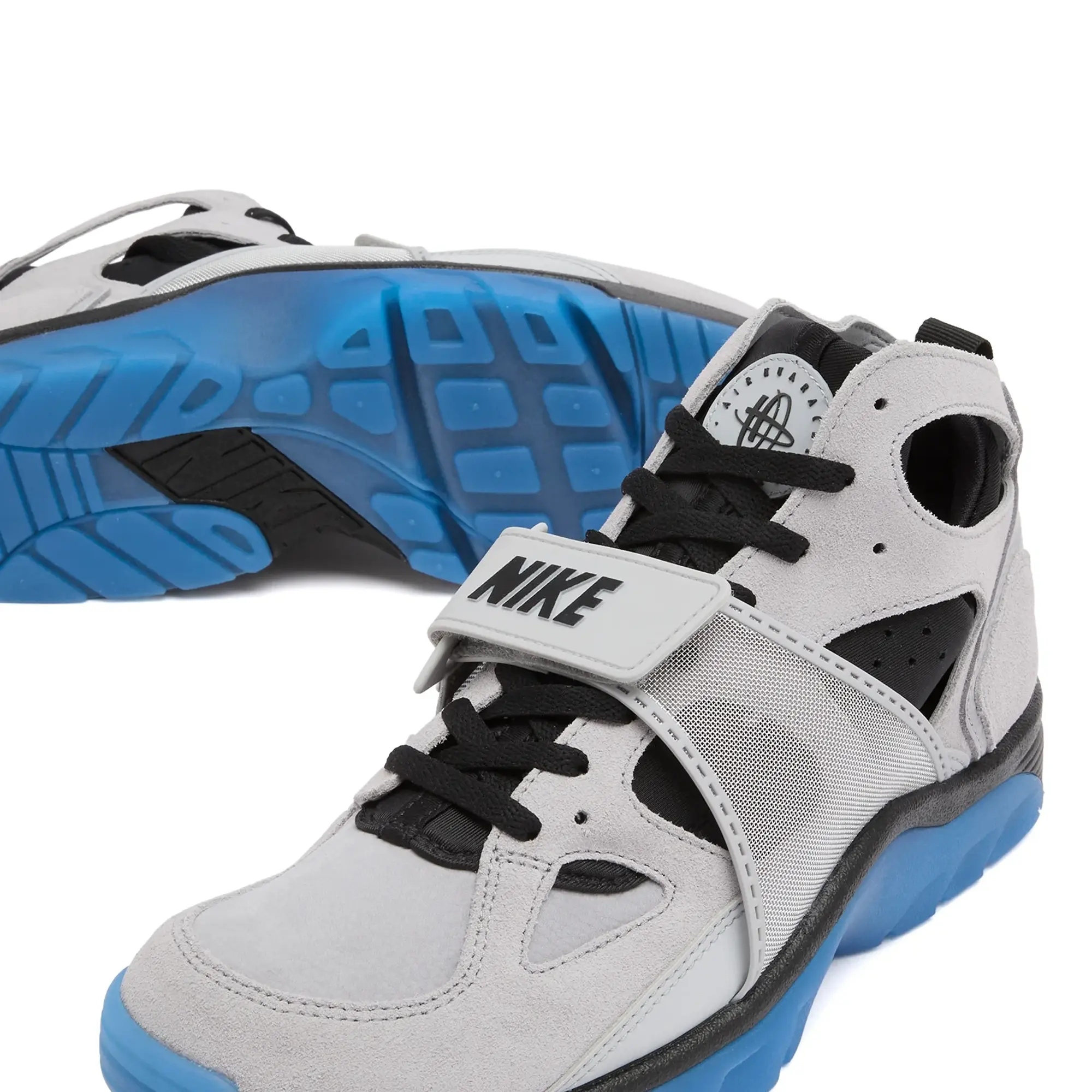 Nike Men's Air Trainer Huarache Se Sneaker Grey/Blue/Silver