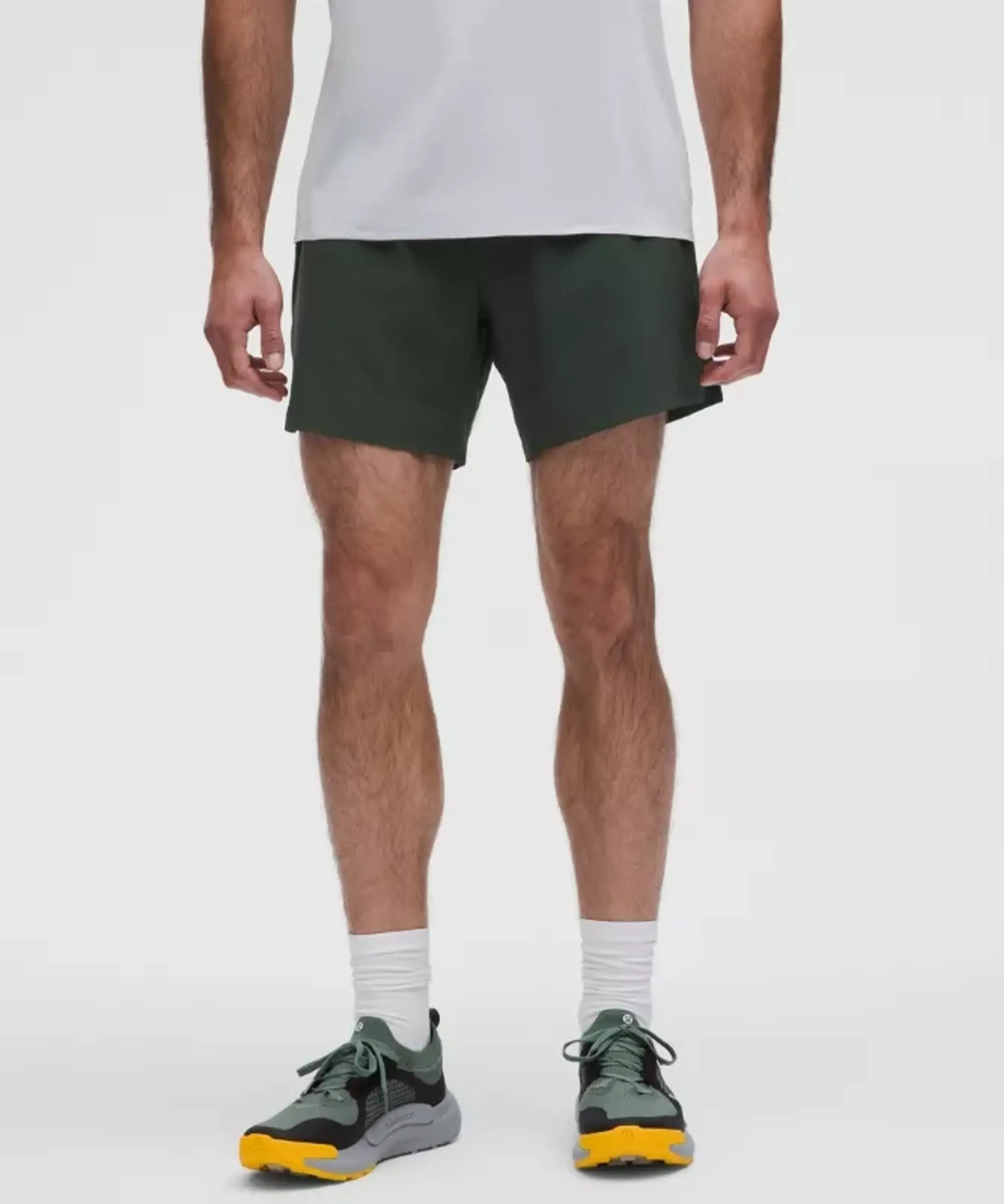 lululemon – Men's Mile Maker Run Crew Lined Shorts – 6" – Color Green – Size 3XL