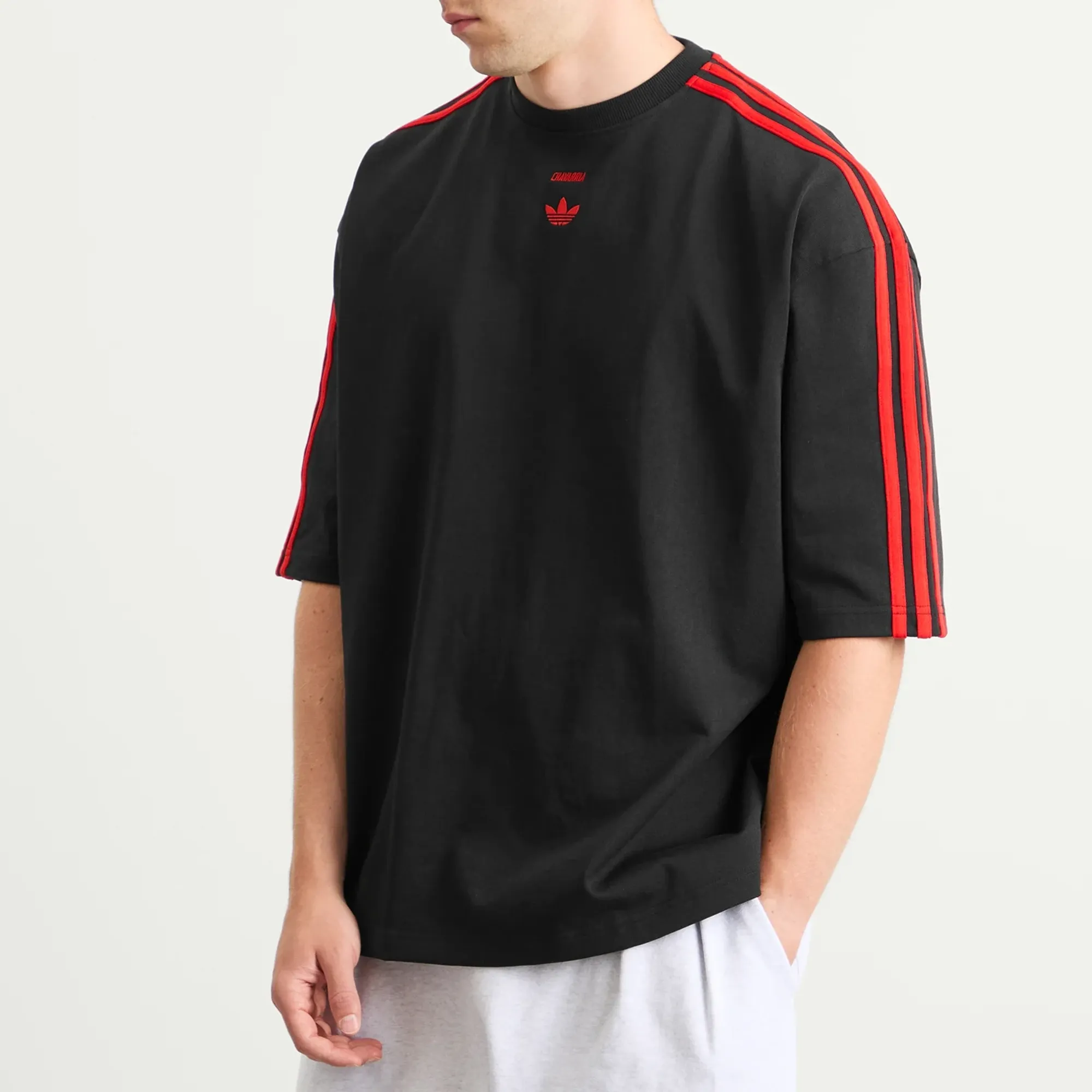 Adidas Men's x Willy Chavarria Ss T-Shirt Black | JW1447 | FOOTY.COM