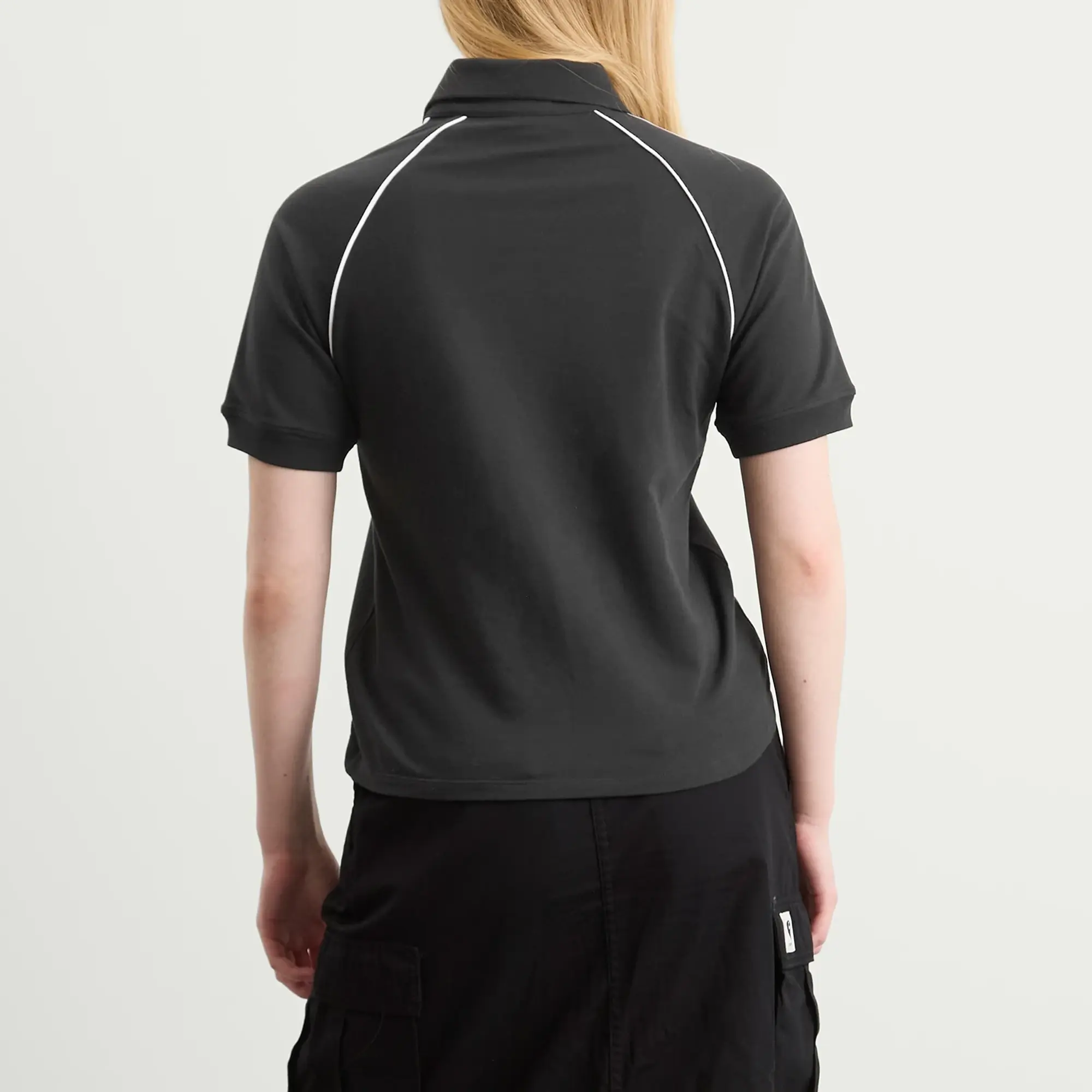 Adidas Women's SST Adicolor Short Sleeve Polo Black/White