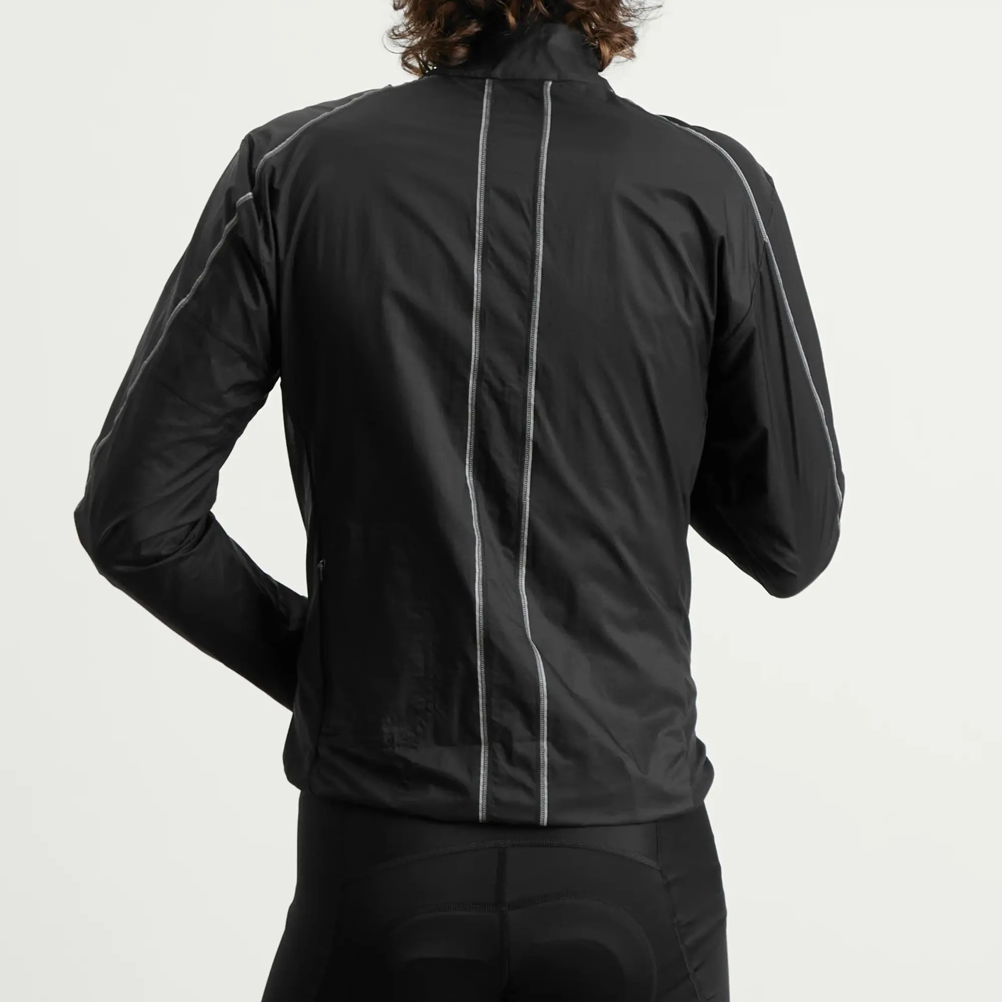 Rapha Men's Brevet Element Wind Jacket Black/Grey