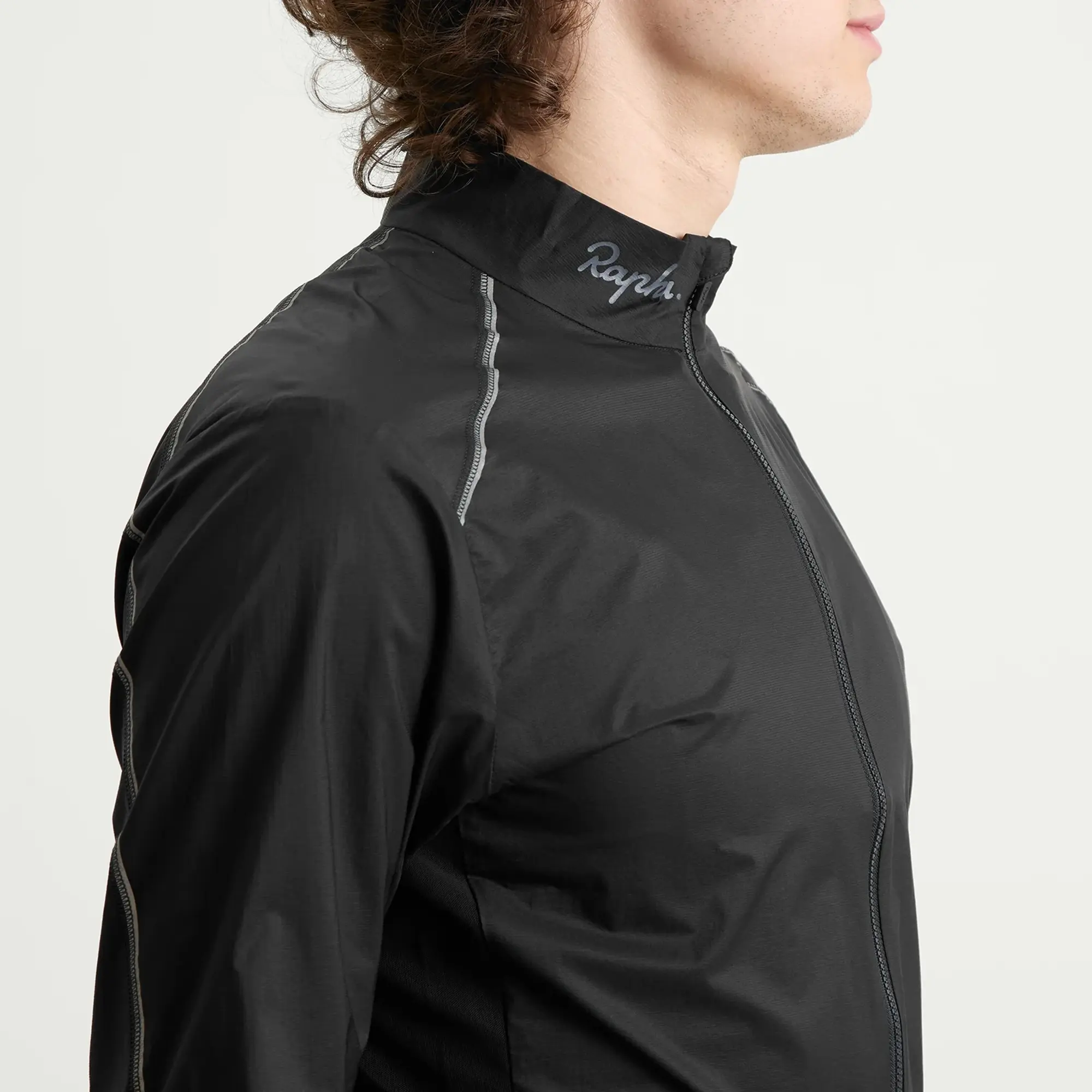 Rapha Men's Brevet Element Wind Jacket Black/Grey