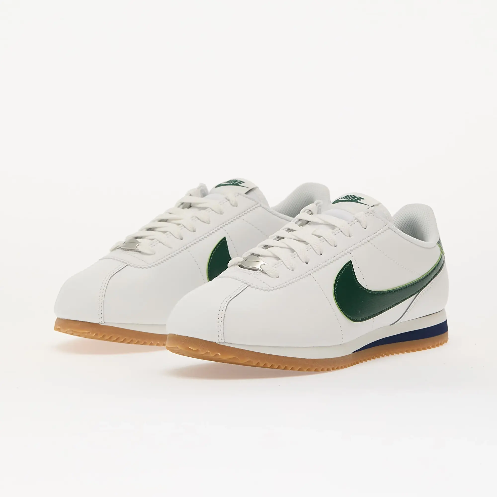 Sneakers Nike Cortez Summit White/ Fir-Midnight Navy-Mtlc Silver-Gum Lt Brown Eur 40.5
