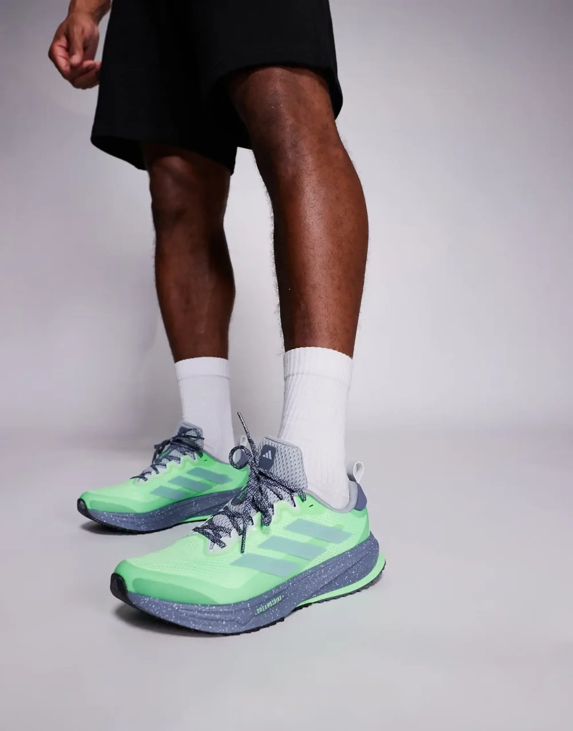 Adidas Running Supernova Rise Atr In Lime And Silver-Green