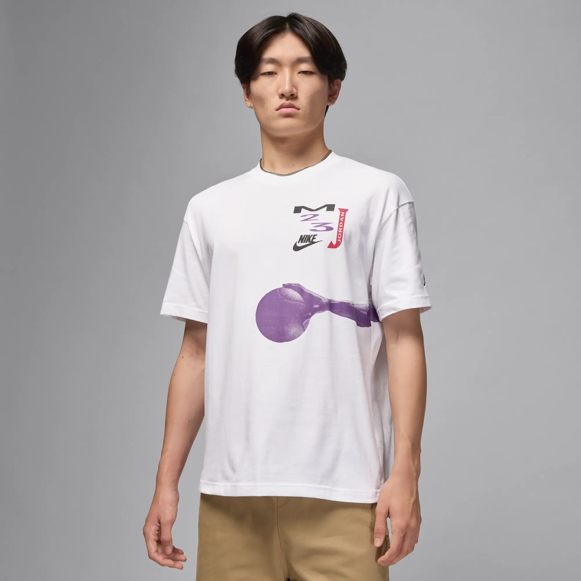 Nike Jordan Flight Women's Oversized Graphic T-Shirt - White - Cotton