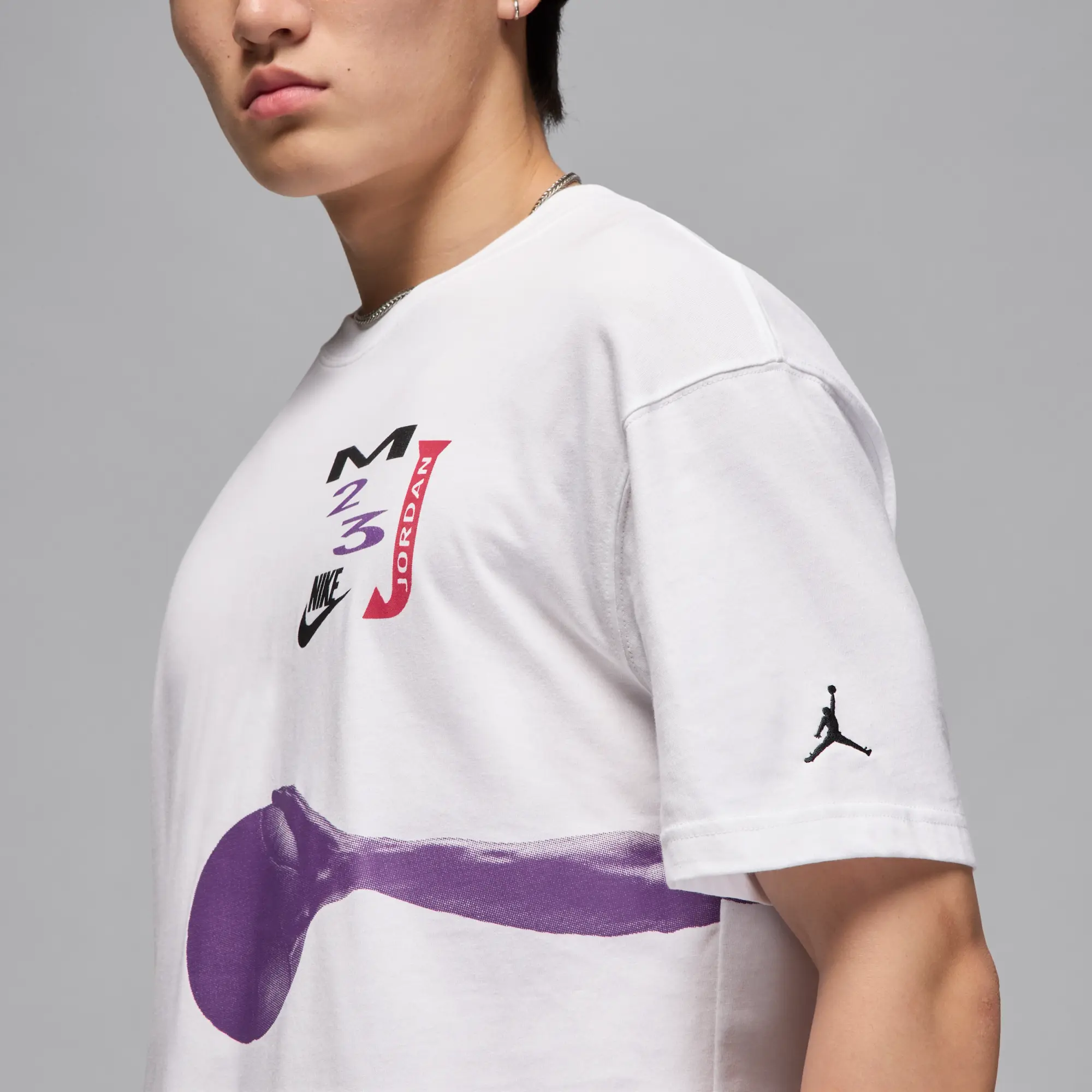 Nike Jordan Flight Women's Oversized Graphic T-Shirt - White - Cotton