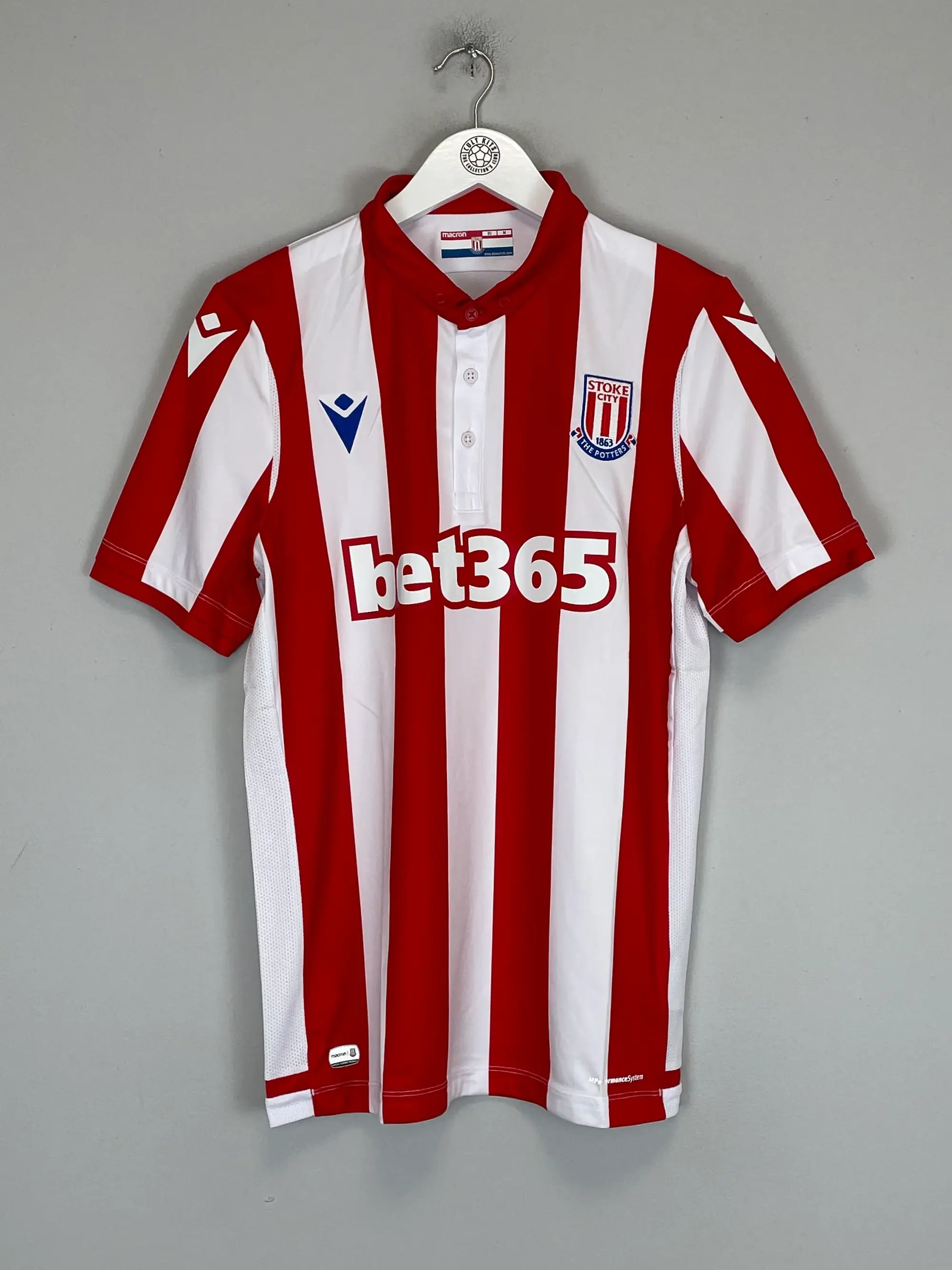 2019/20 STOKE CITY HOME SHIRT (M) MACRON | Cult Kits