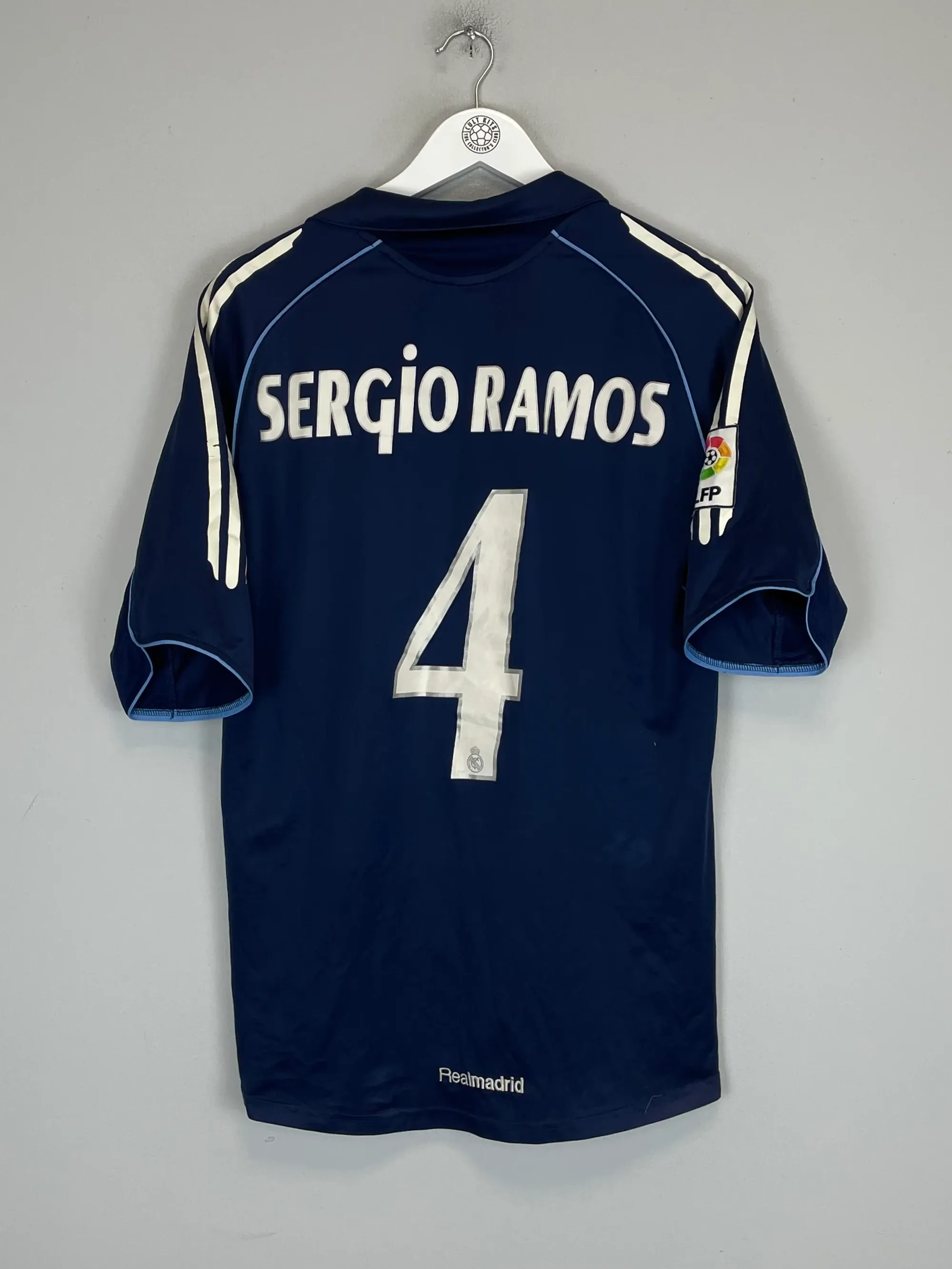 2005/06 REAL MADRID SERGIO RAMOS #4 AWAY SHIRT (M) ADIDAS | Cult