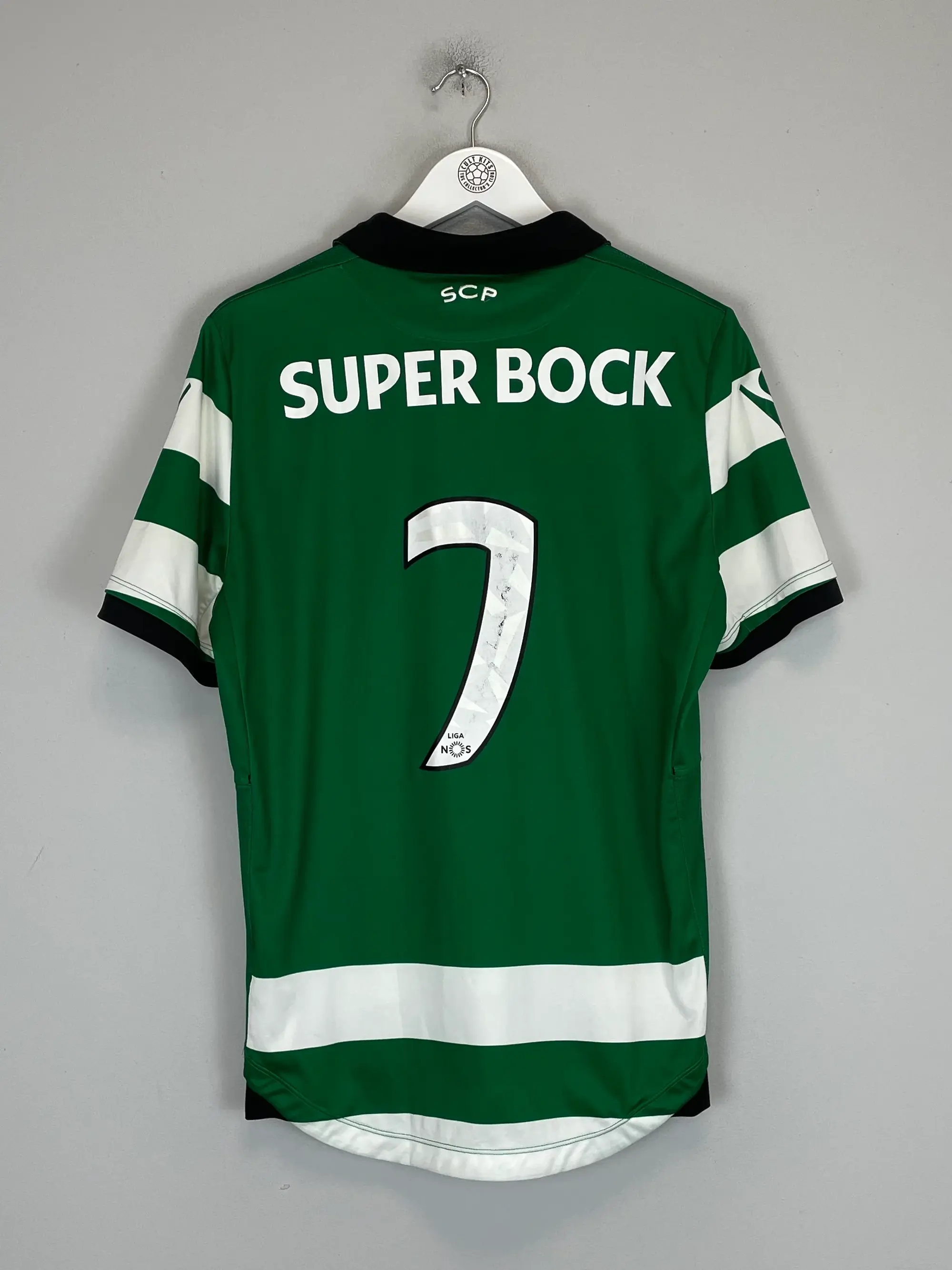 2016/17 SPORTING LISBON #7 HOME SHIRT (M) MACRON | Cult Kits