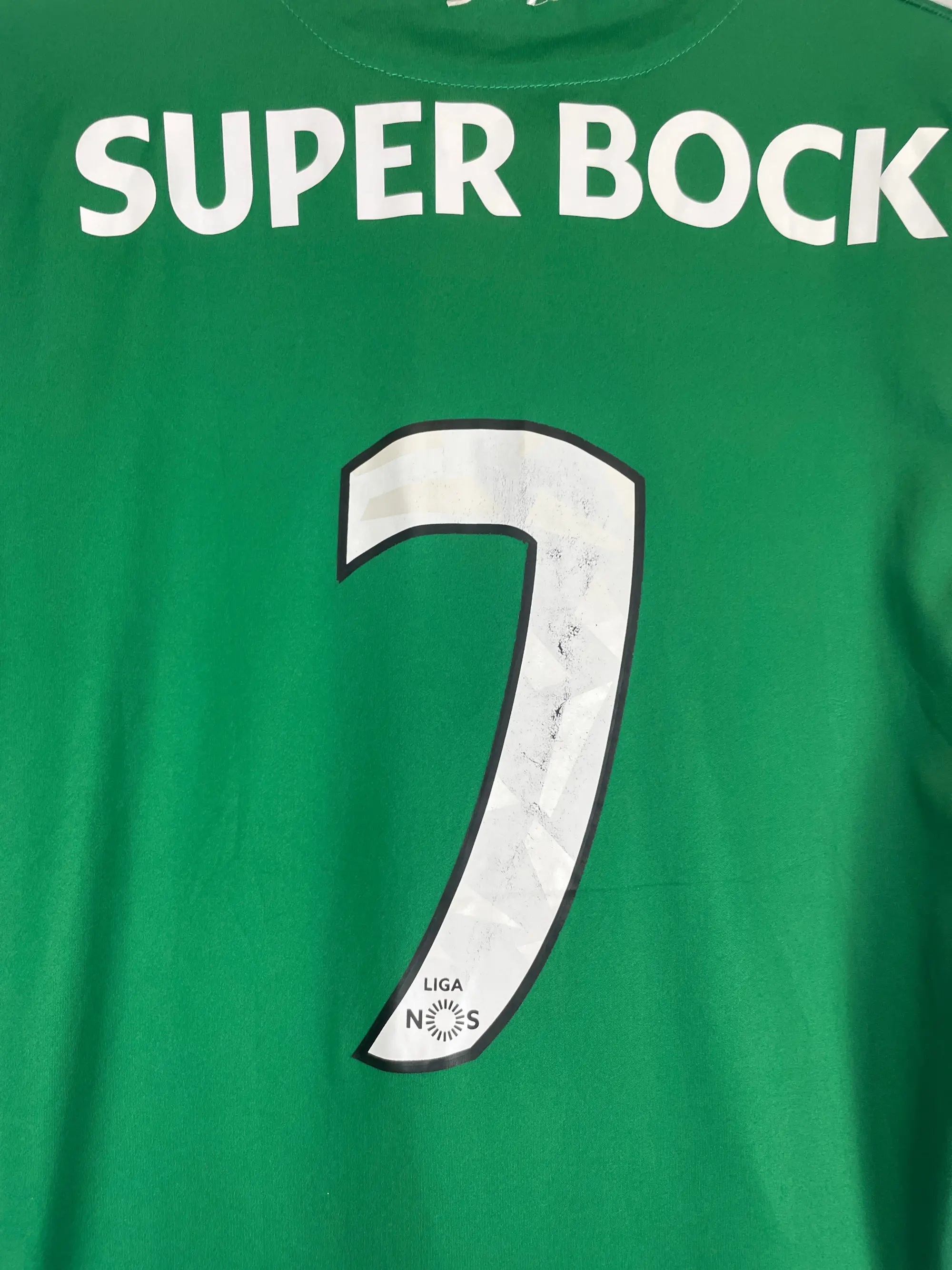 2016/17 SPORTING LISBON #7 HOME SHIRT (M) MACRON | Cult Kits