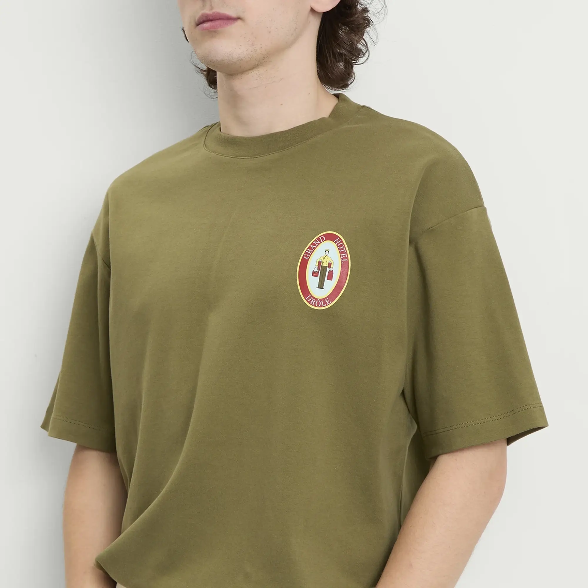 Drôle de Monsieur Men's Groom T-Shirt Light Khaki