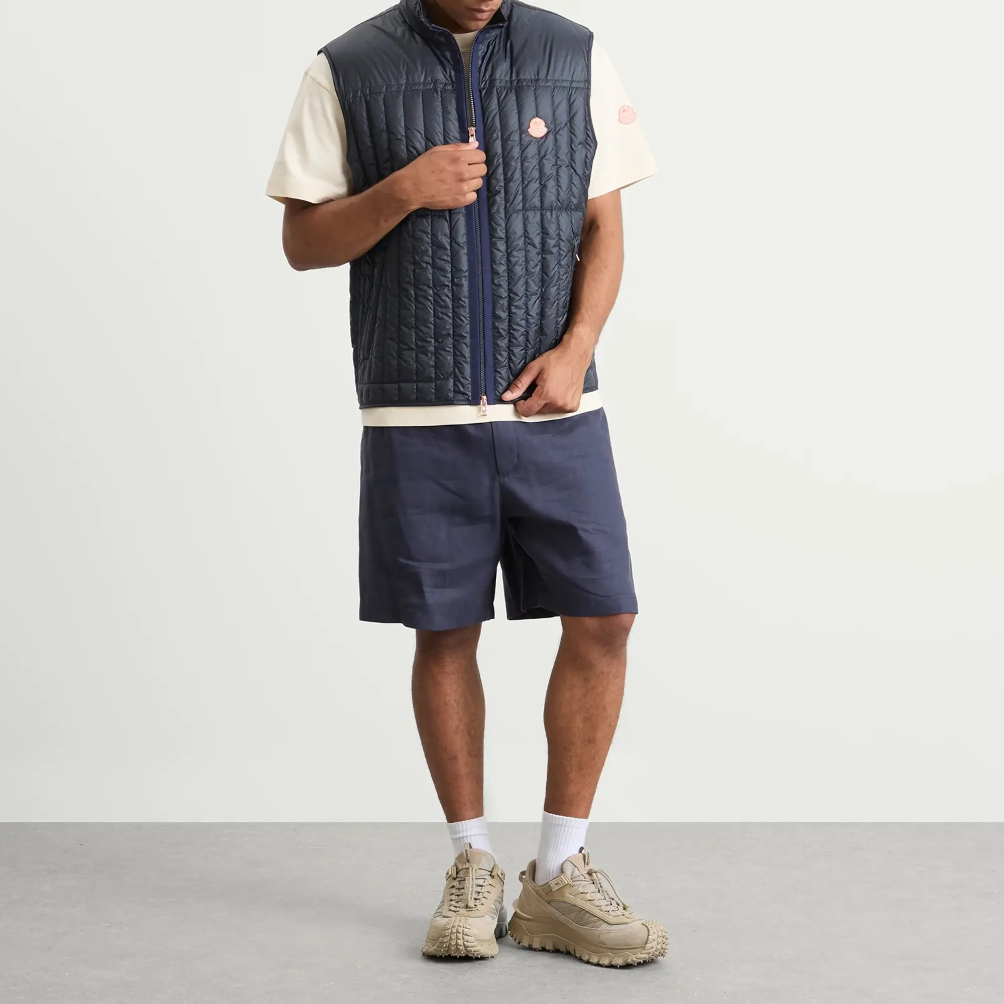 Gilga Farm by Donald Glover Tangerine Vest Navy