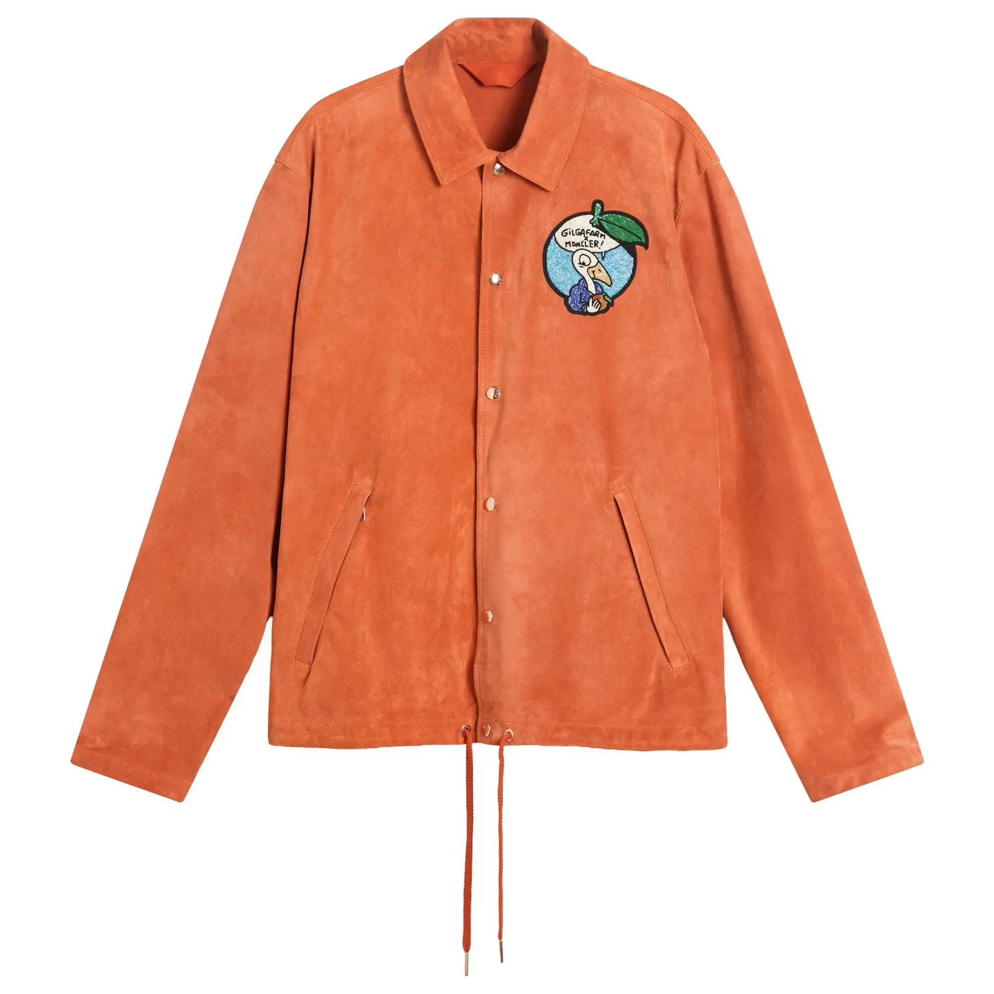 Gilga Farm by Donald Glover Suede Navel Jacket Orange