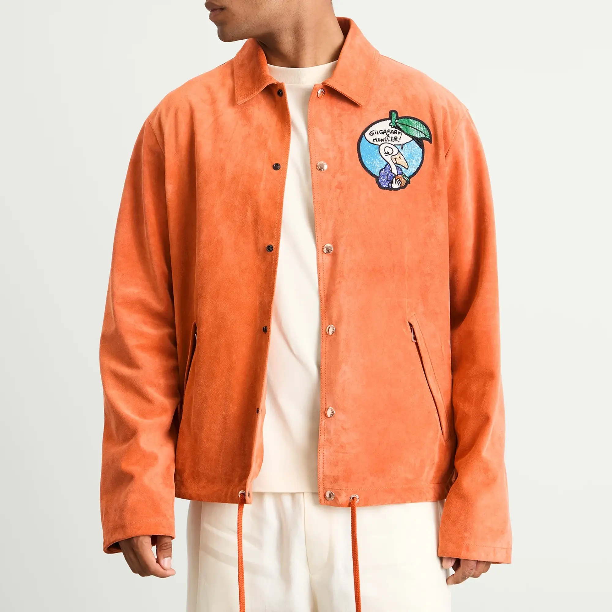 Gilga Farm by Donald Glover Suede Navel Jacket Orange