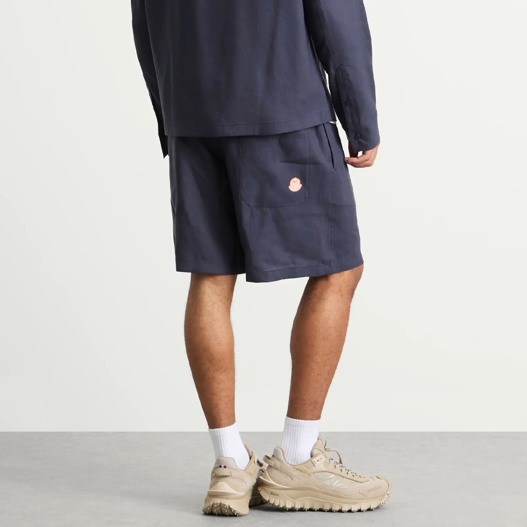 Gilga Farm by Donald Glover Linen Shorts Navy