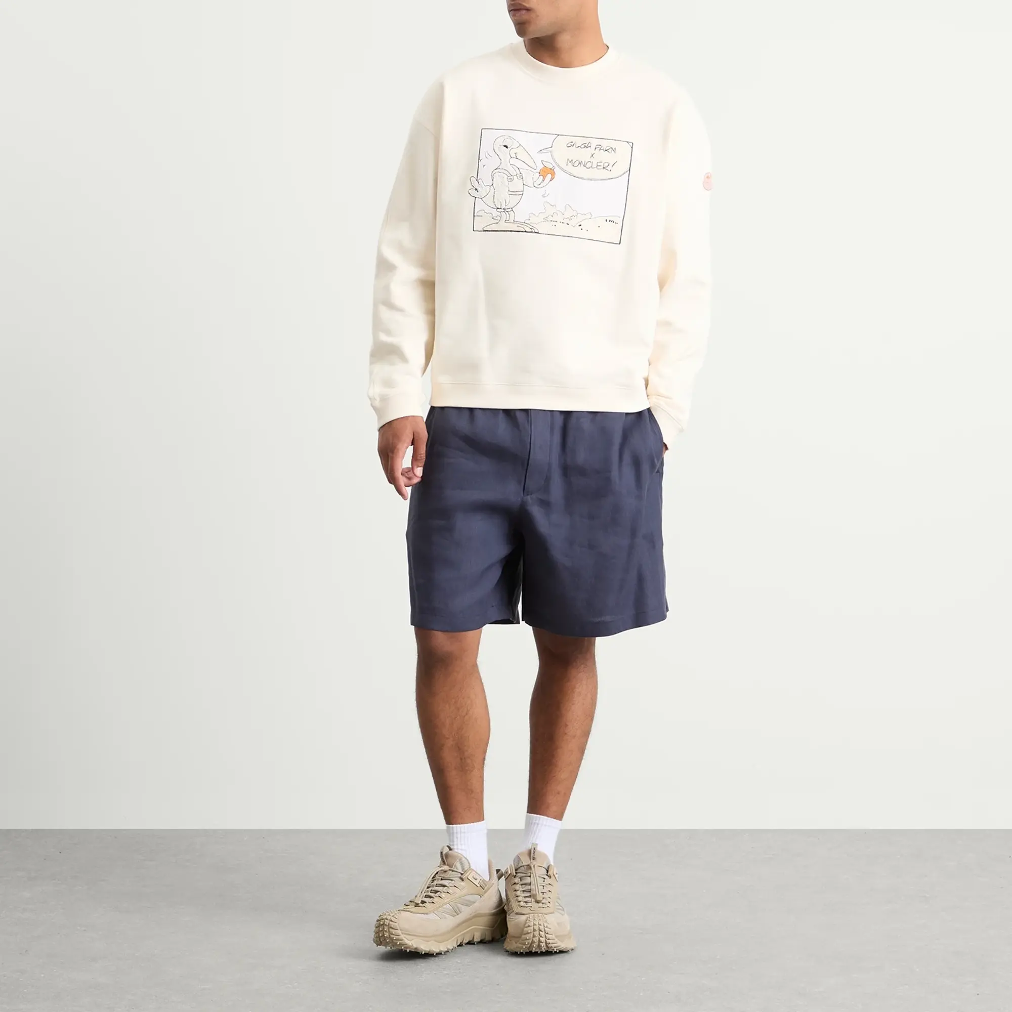 Gilga Farm by Donald Glover Fleece Sweatshirt White