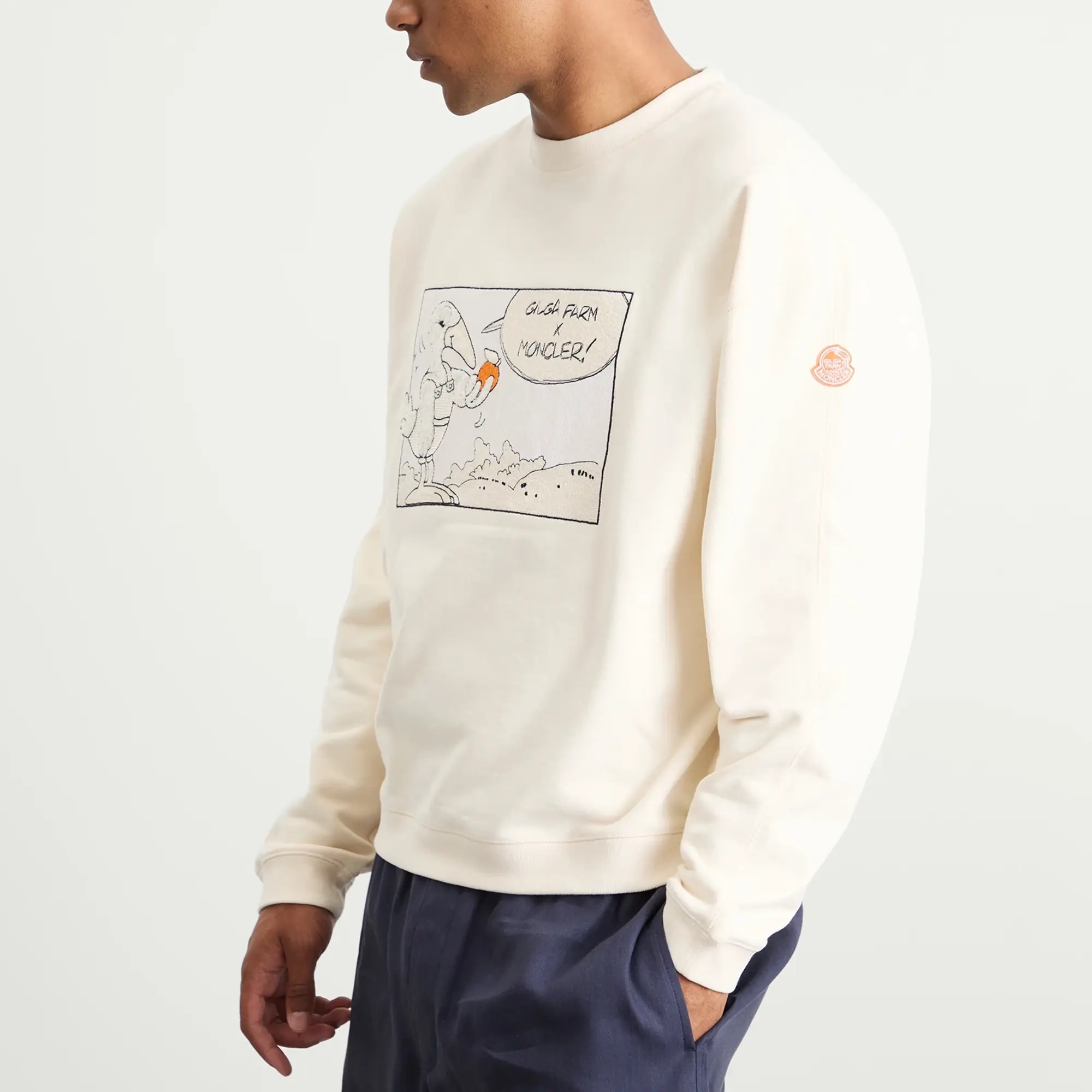 Gilga Farm by Donald Glover Fleece Sweatshirt White