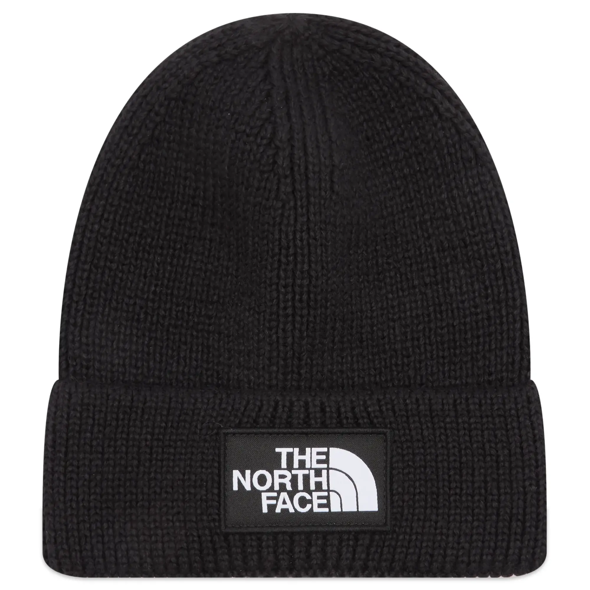 The North Face Men's Logo Box Cuffed Beanie Tnf Black